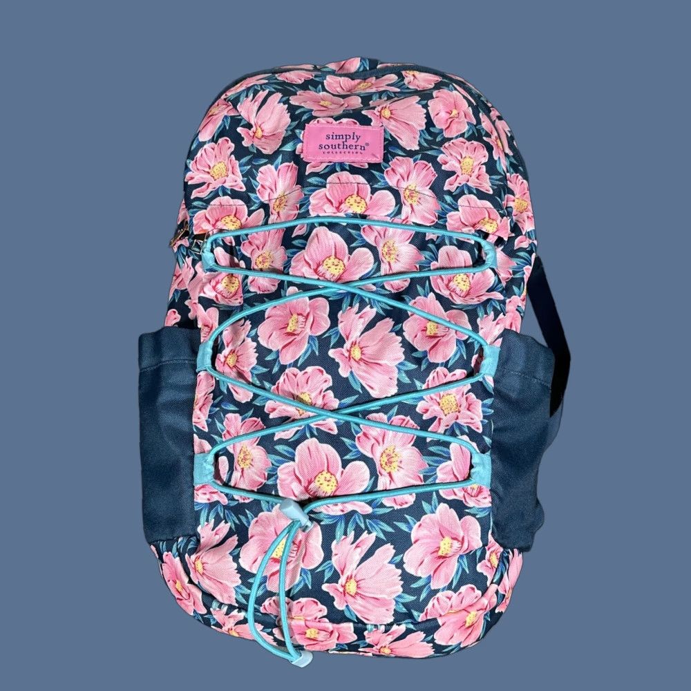 Vintage Simply Southern Backpack Floral School Travel Bookbag Collection Carry On PNKBLM Size ONE SIZE - 1 Thumbnail