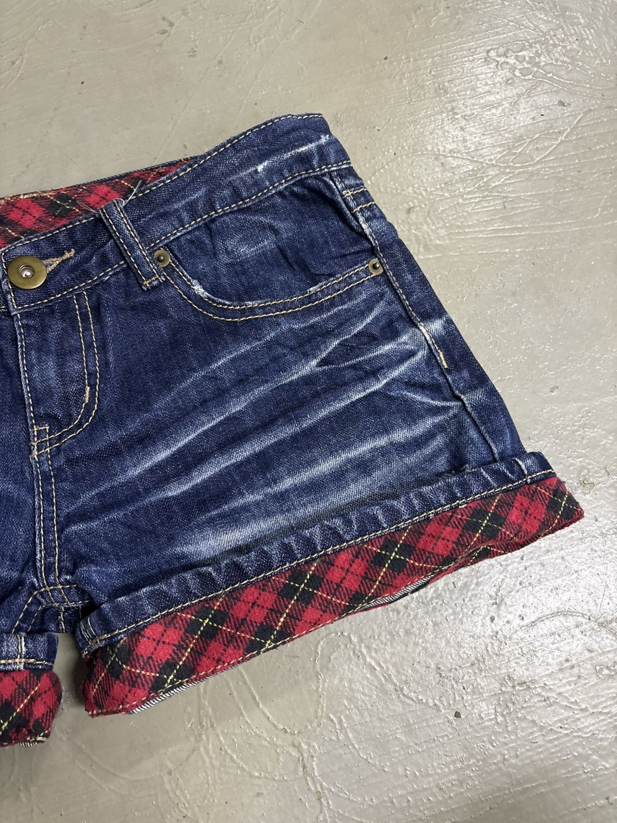 If Six Was Nine RNA H Naoto Acid Wash Japanese brand Denim shorts Size 31" - 3 Thumbnail