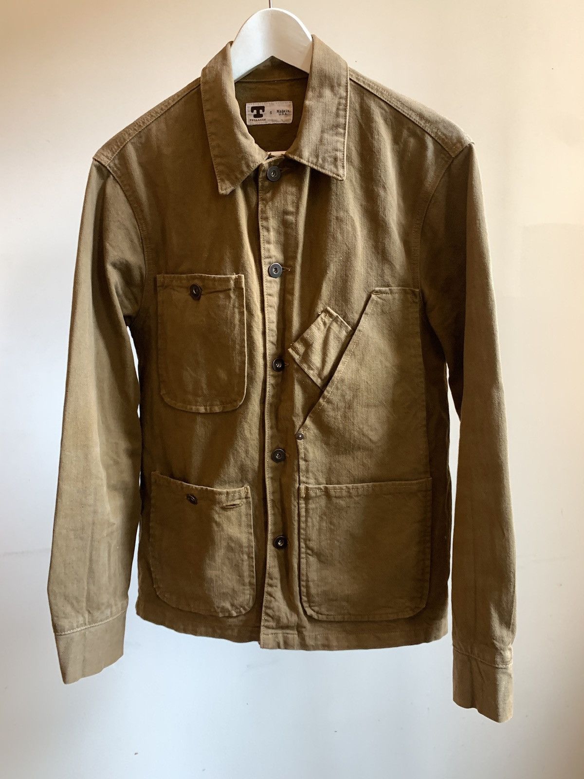 Tellason Tellason Brown Cotton chore coat S Grailed