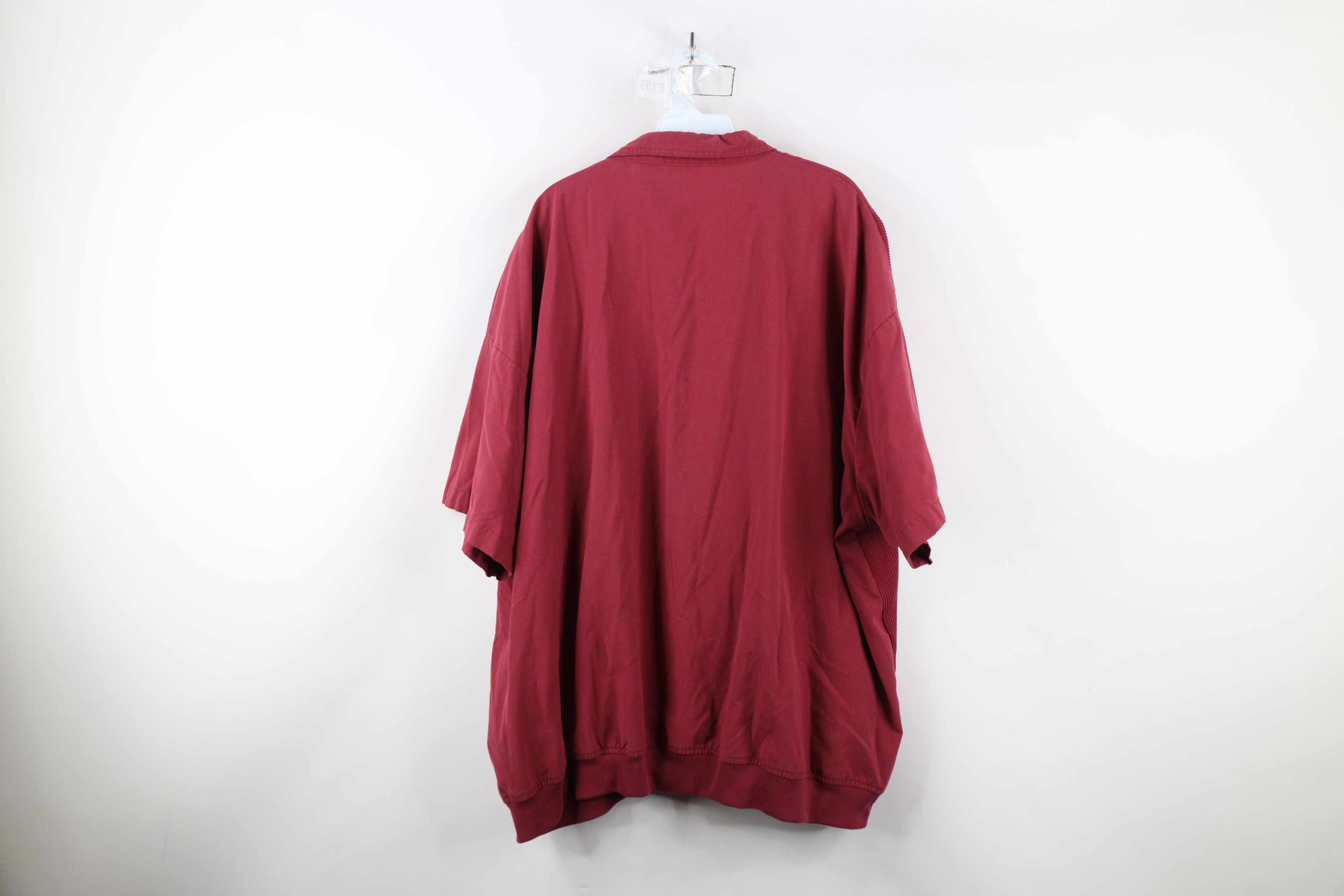 Vintage Vintage 90s Streetwear Pullover Polo Shirt Mafia Mob Red Size US XXL / EU 58 / 5 - 10 Thumbnail