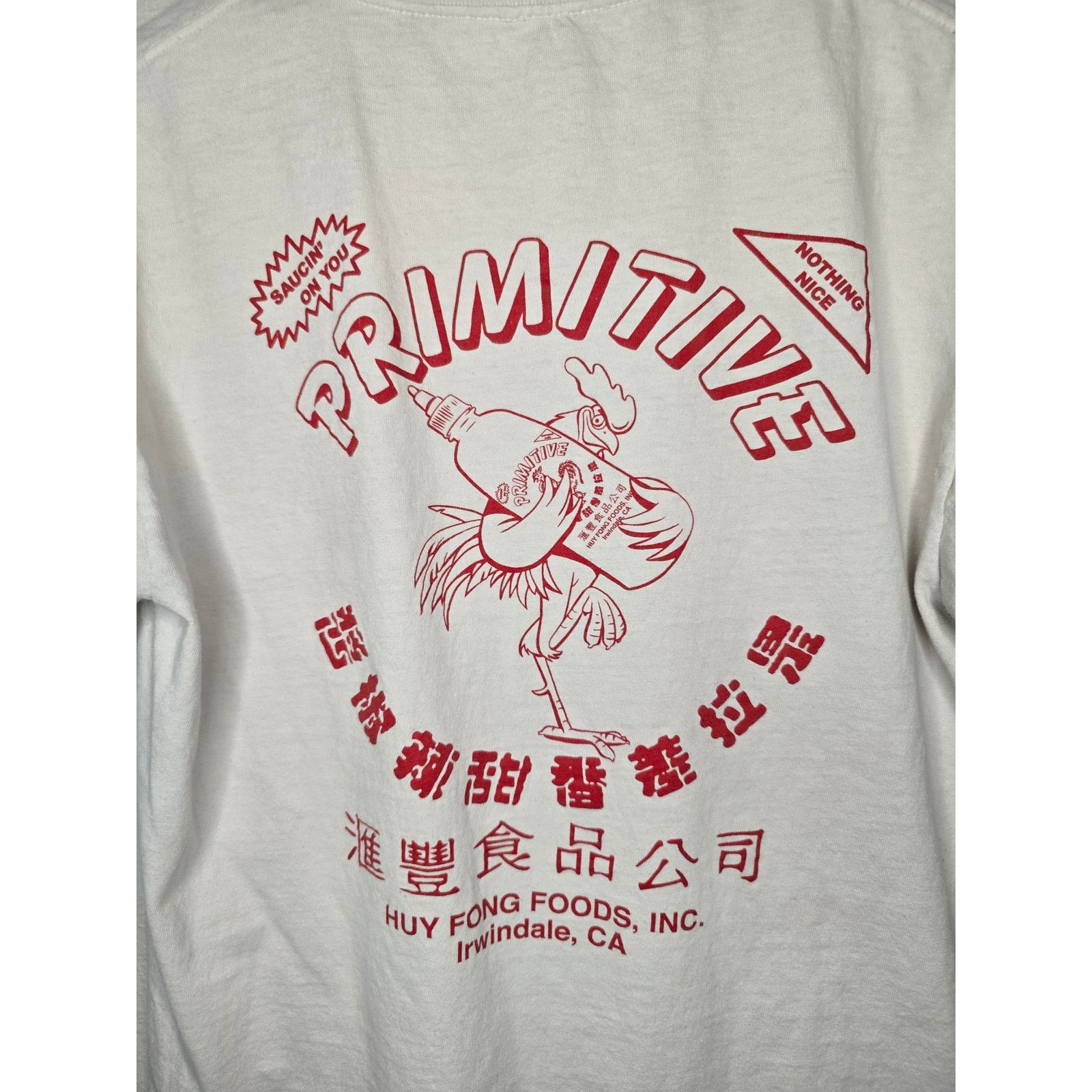 Primitive Primitive Skateboarding M Saucin On You Rooster Sriracha Tee Size US M / EU 48-50 / 2 - 2 Thumbnail