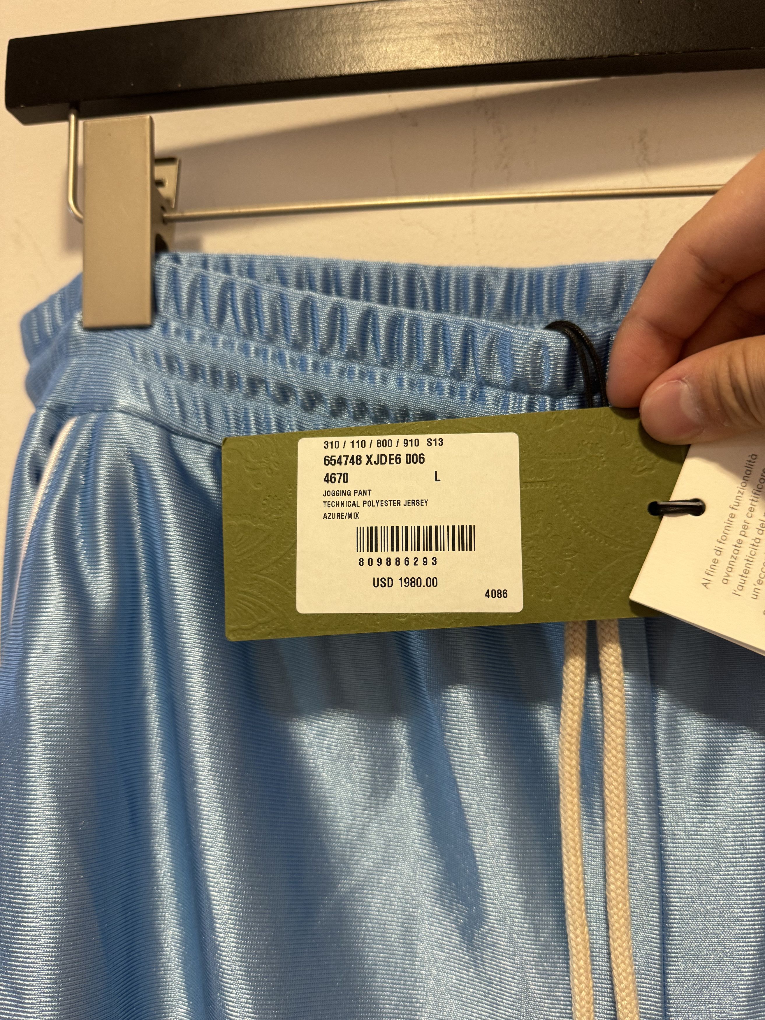 Gucci Gucci Tapered Webbing-Trimmed Satin-Jersey Track Pants Size US 34 / EU 50 - 5 Thumbnail
