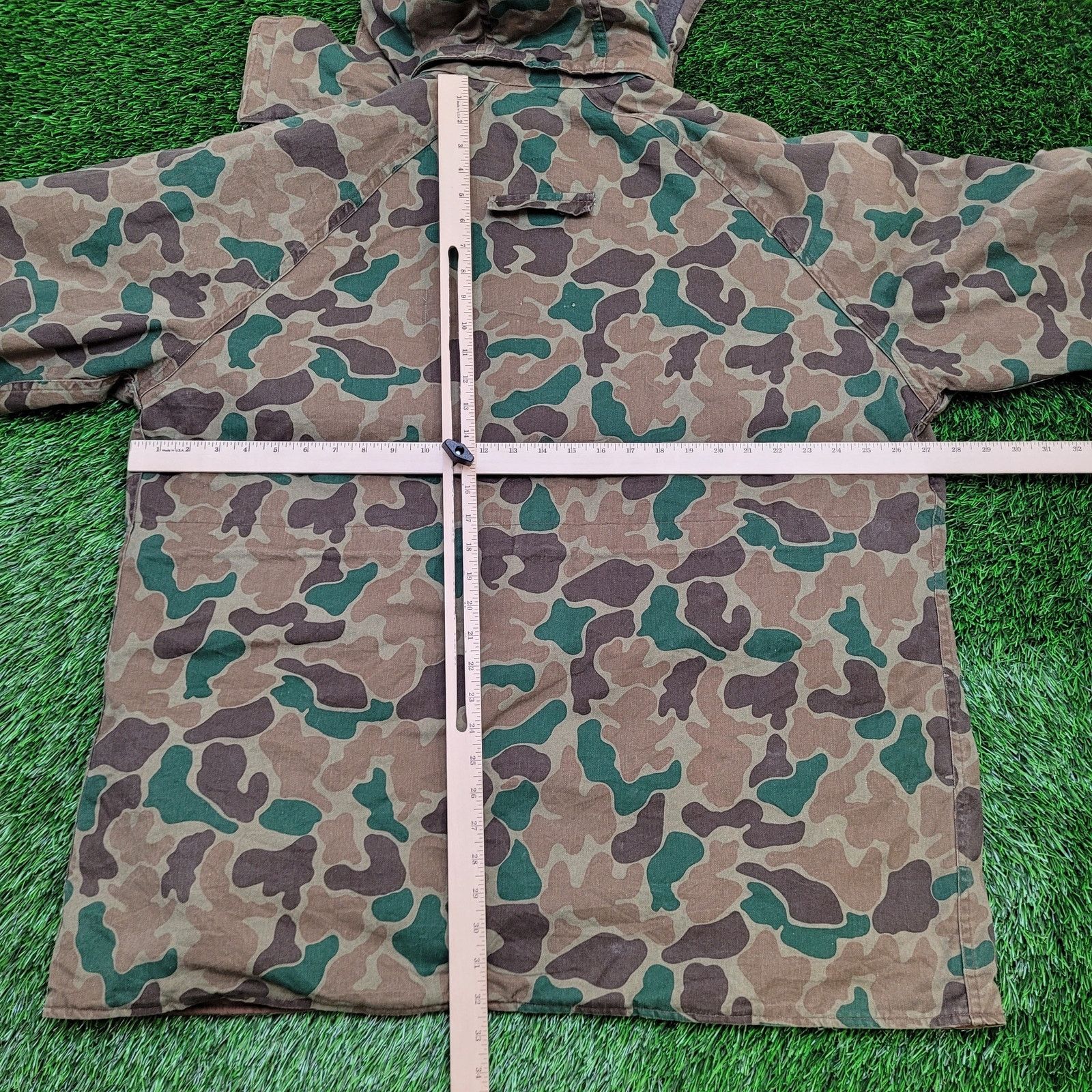 VTG 80s Woolrich Duck Hunter Camo Hooded Parka Jacket XL USA