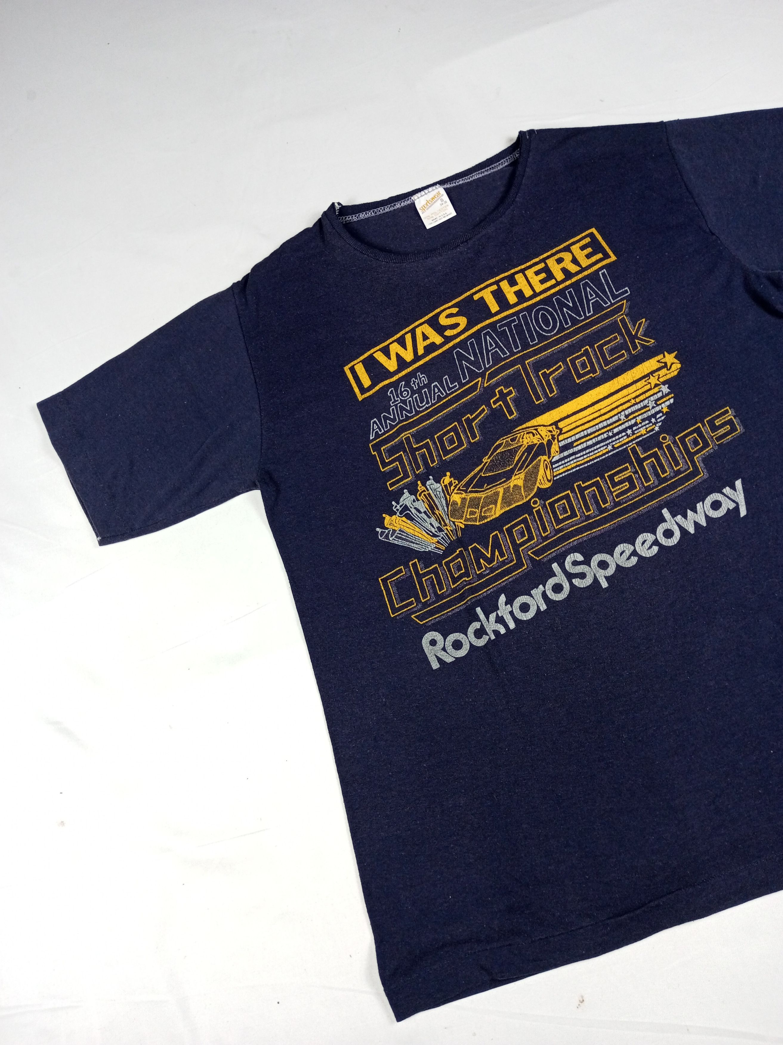 Vintage Vintage 80's Rockford Speedway 16th championship T-shirt Size US S / EU 44-46 / 1 - 3 Thumbnail