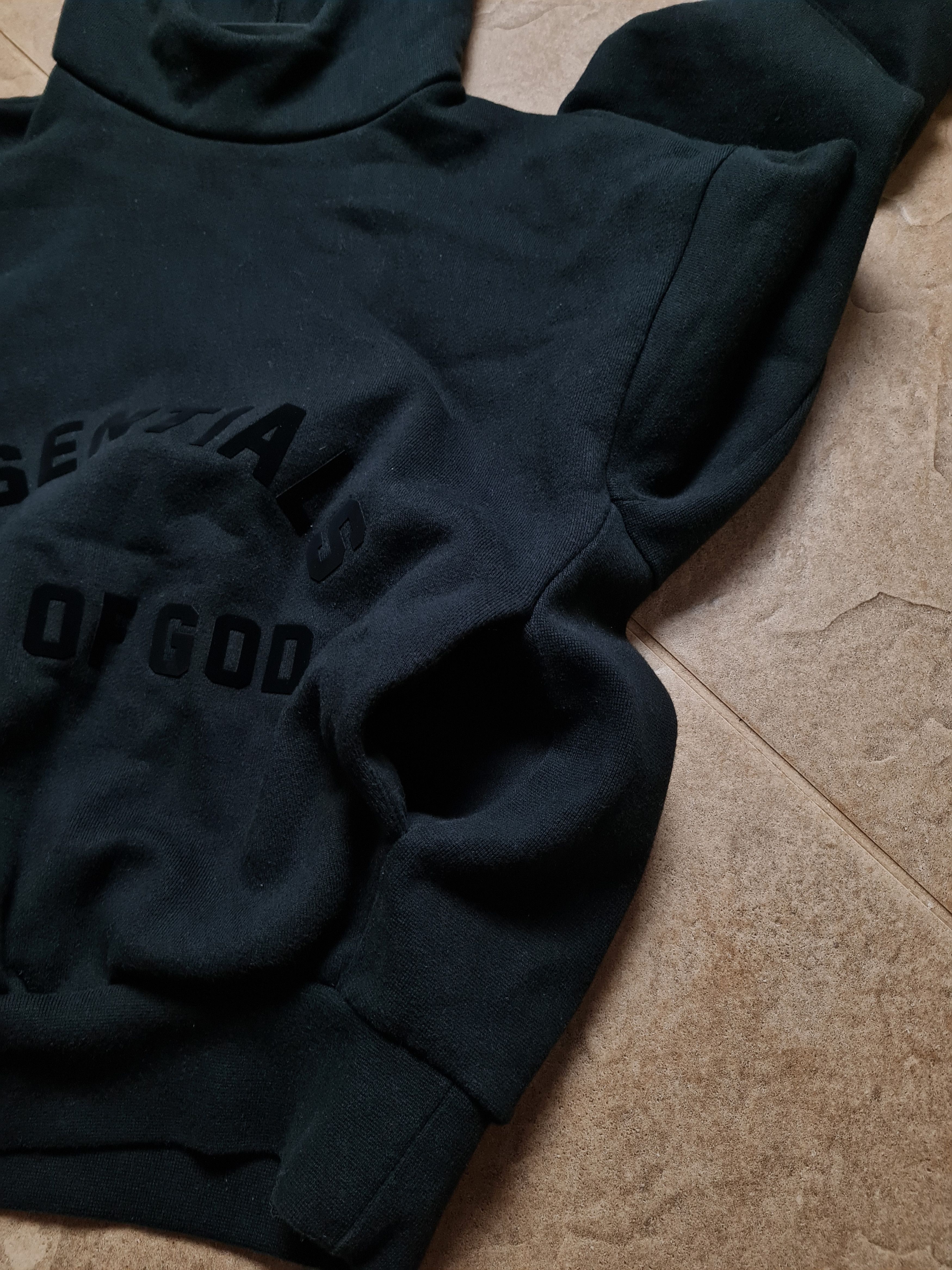 Essentials Womens Essential Fear Of God Pullover Jet Black Hoodie Size XS / US 0-2 / IT 36-38 - 20 Thumbnail