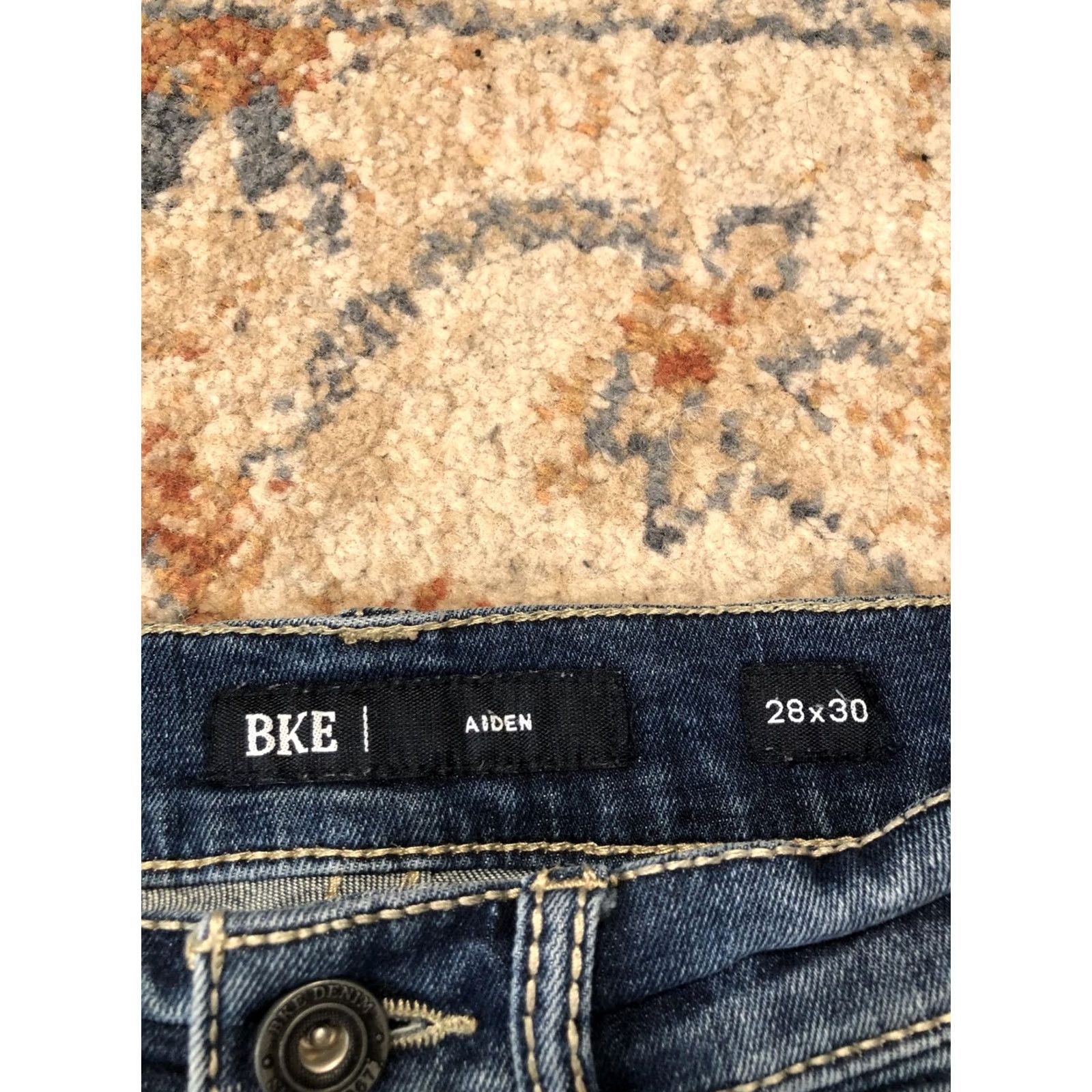 BKE BKE Aiden Jeans Mens 28x30 Blue Medium Wash Regular Straight Denim Pants Casual Pants Size US 28 / EU 44 - 6 Thumbnail