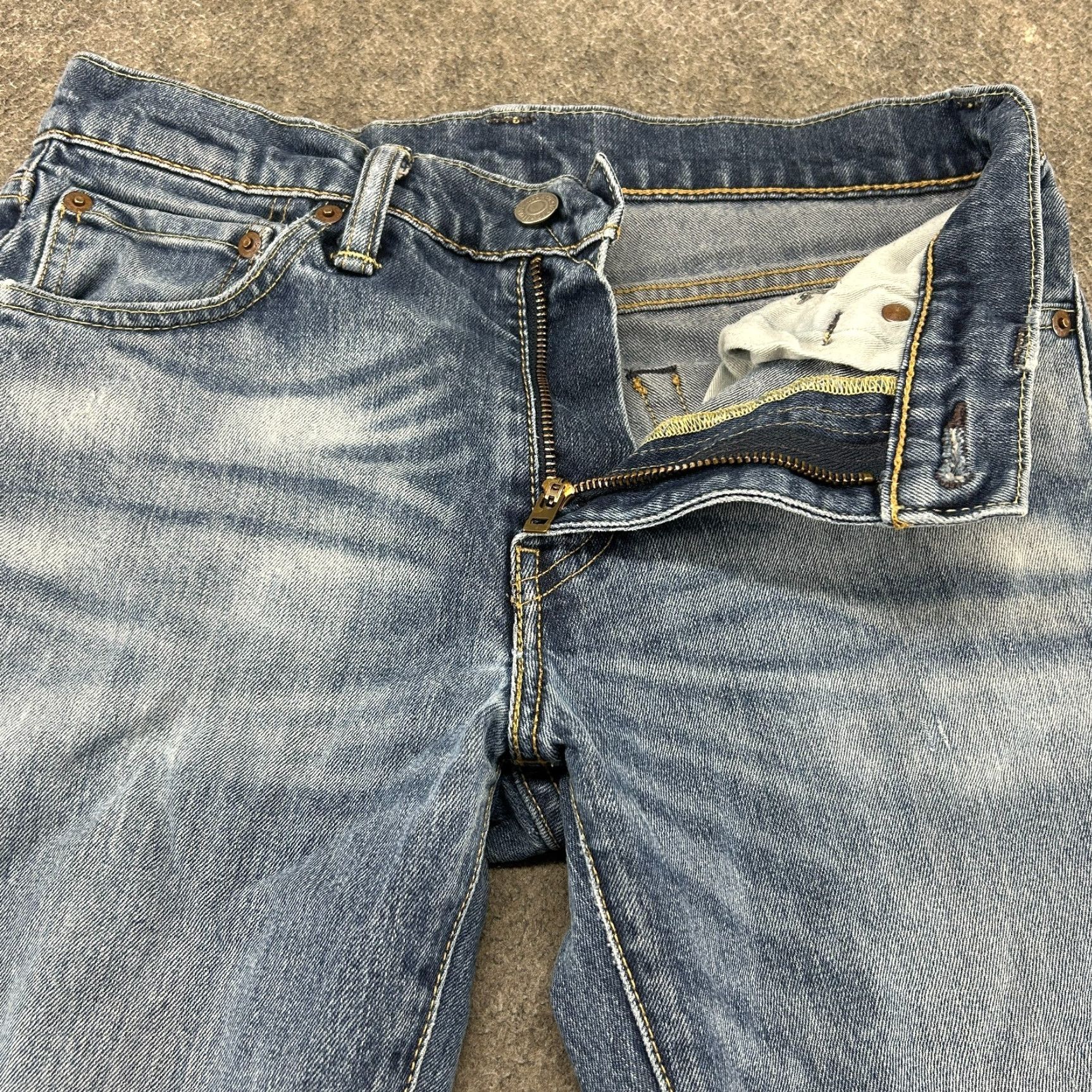 Levi's Levi's 511 Jeans Mens 30x30 Blue Slim Straight Leg Medium Wash Stretch Denim Size US 30 / EU 46 - 2 Thumbnail