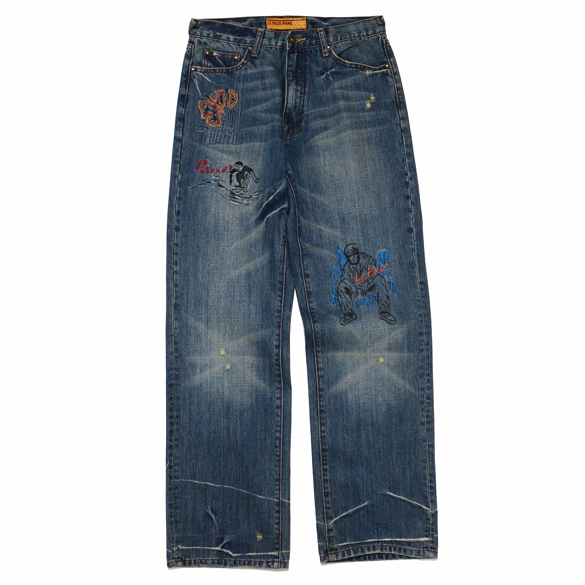 Other Le Paco Jeans Y2K Relaxed Fit Hiphop New York Streetwear Size US 30 / EU 46 - 1 Thumbnail