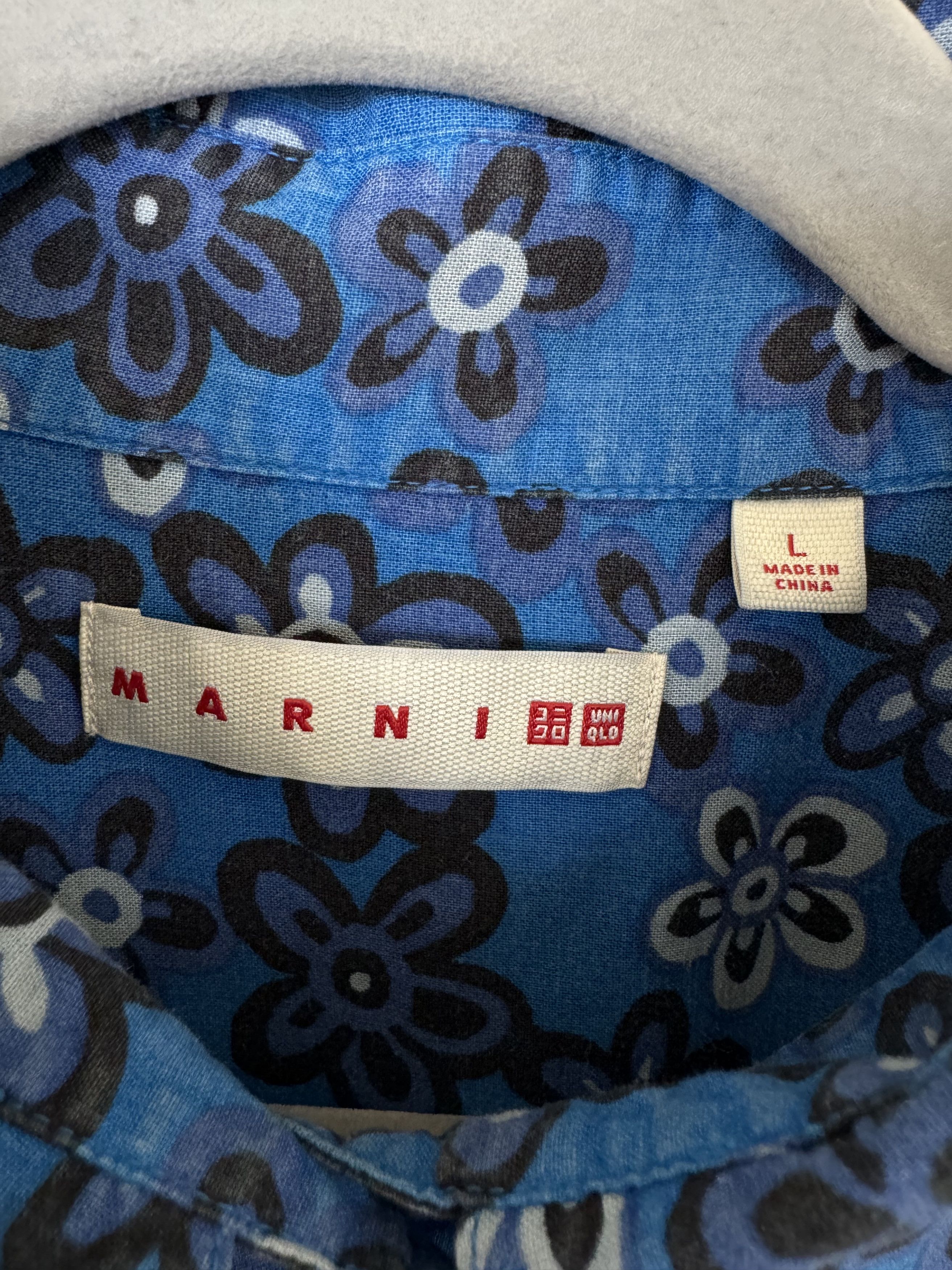 Marni × Uniqlo Marni Floral Button Up Size US L / EU 52-54 / 3 - 9 Thumbnail