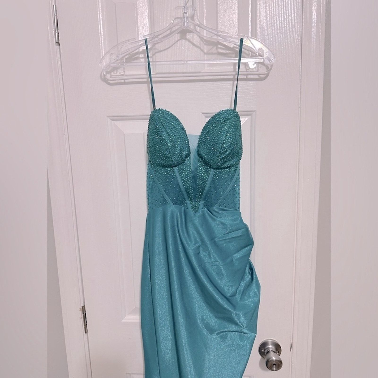 Other COLORS DRESS 3131 DRESS- EMERALD GREEN Size XS / US 0-2 / IT 36-38 - 4 Thumbnail
