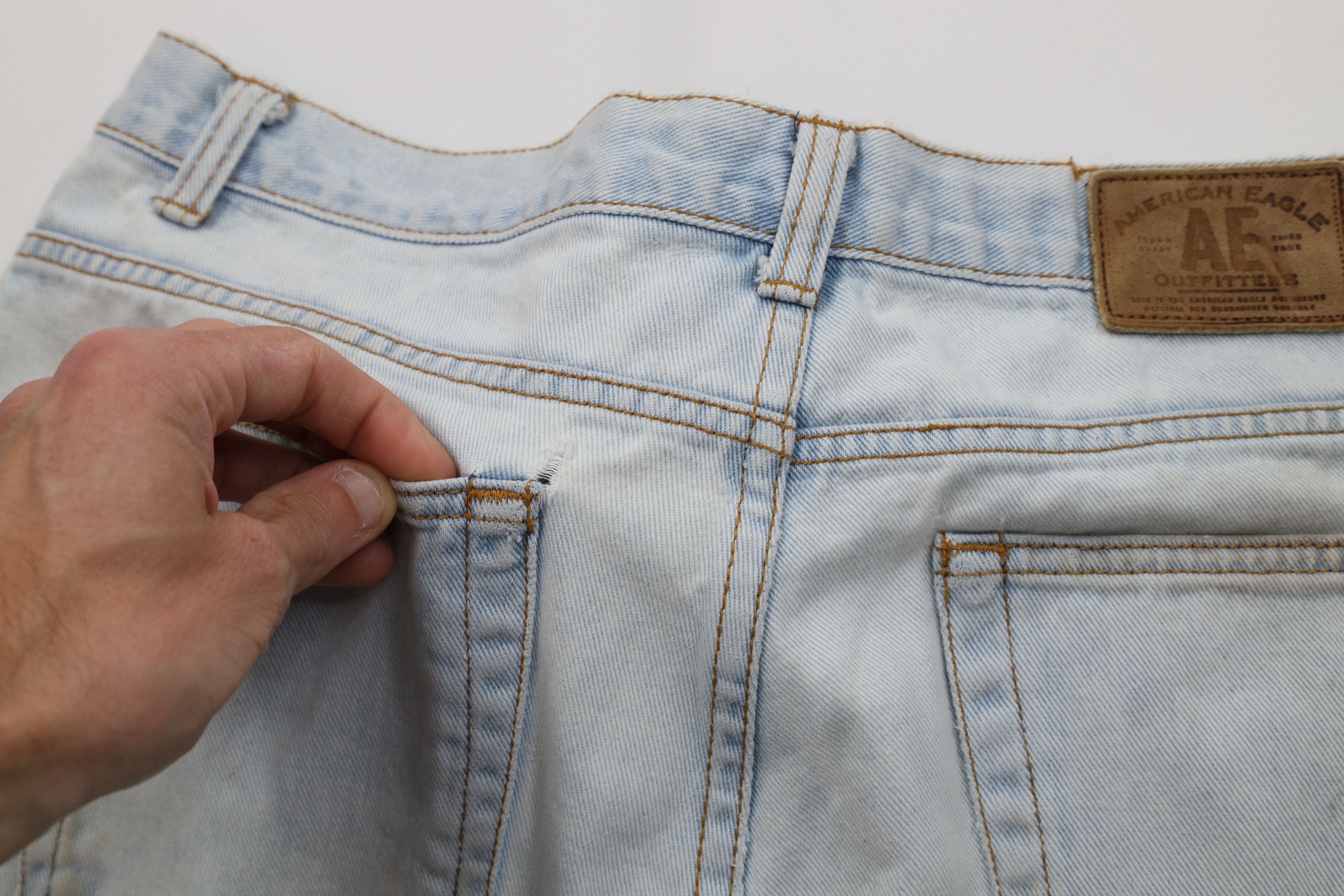 American Eagle Outfitters Vintage 90s American Eagle Outfitters Jean Shorts Jorts Size US 34 / EU 50 - 9 Thumbnail
