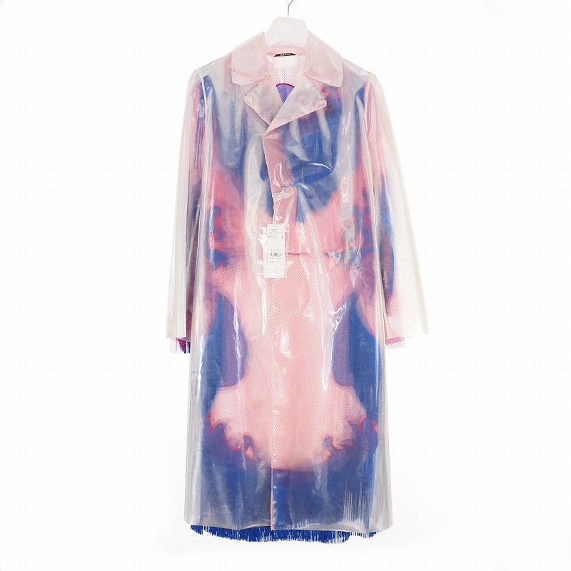 image of Maison Margiela Film Polyurethane Trench Coat in Clear, Women's (Size XS)