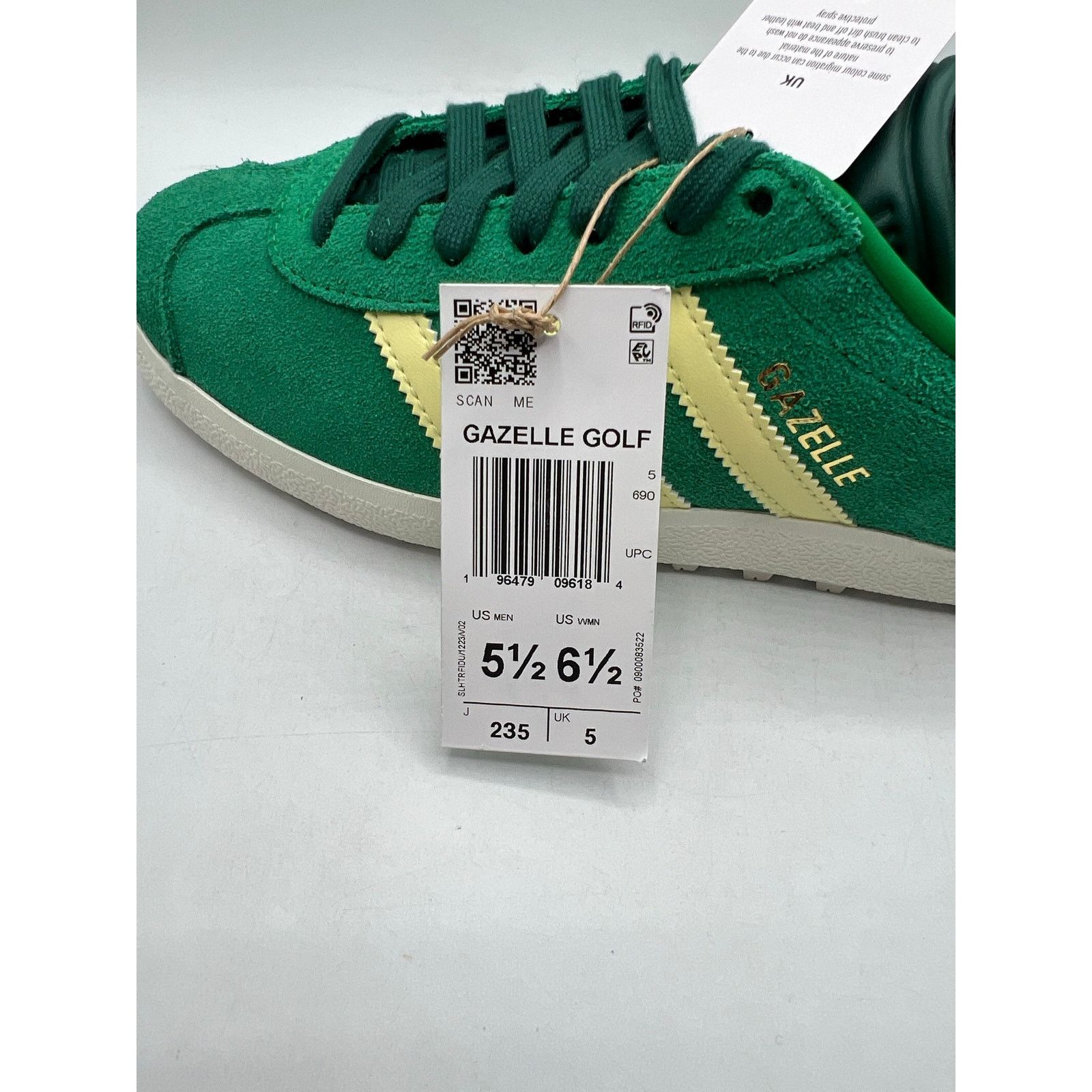 Adidas Adidas Gazelle Spikeless Golf “Collegiate Green” size 5.5 Size US 5.5 / EU 38 - 6 Thumbnail