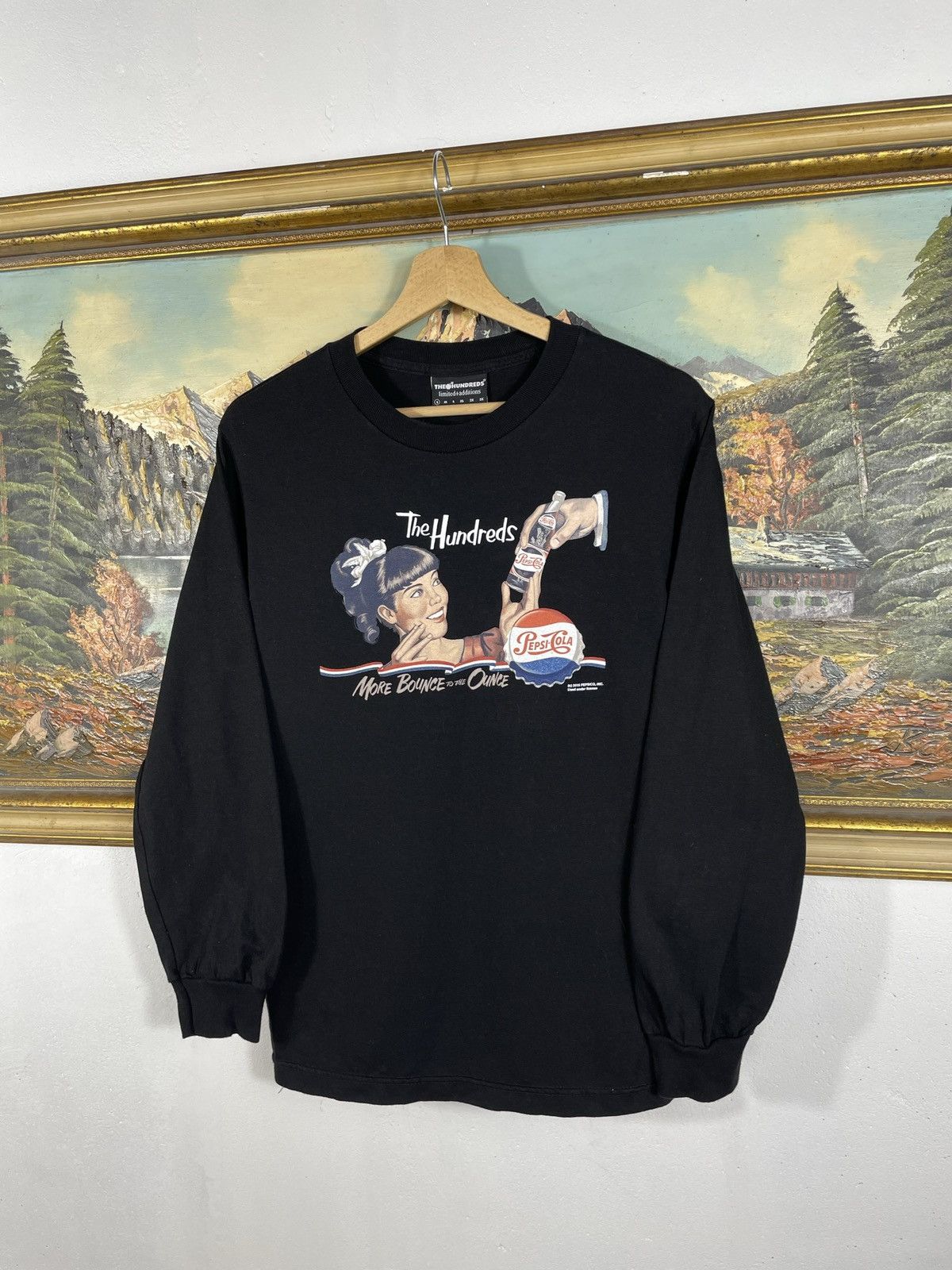 Japanese Brand × The Hundreds Black Longsleeve The Hunderds Pepsi Cola Print Size US S / EU 44-46 / 1 - 2 Thumbnail