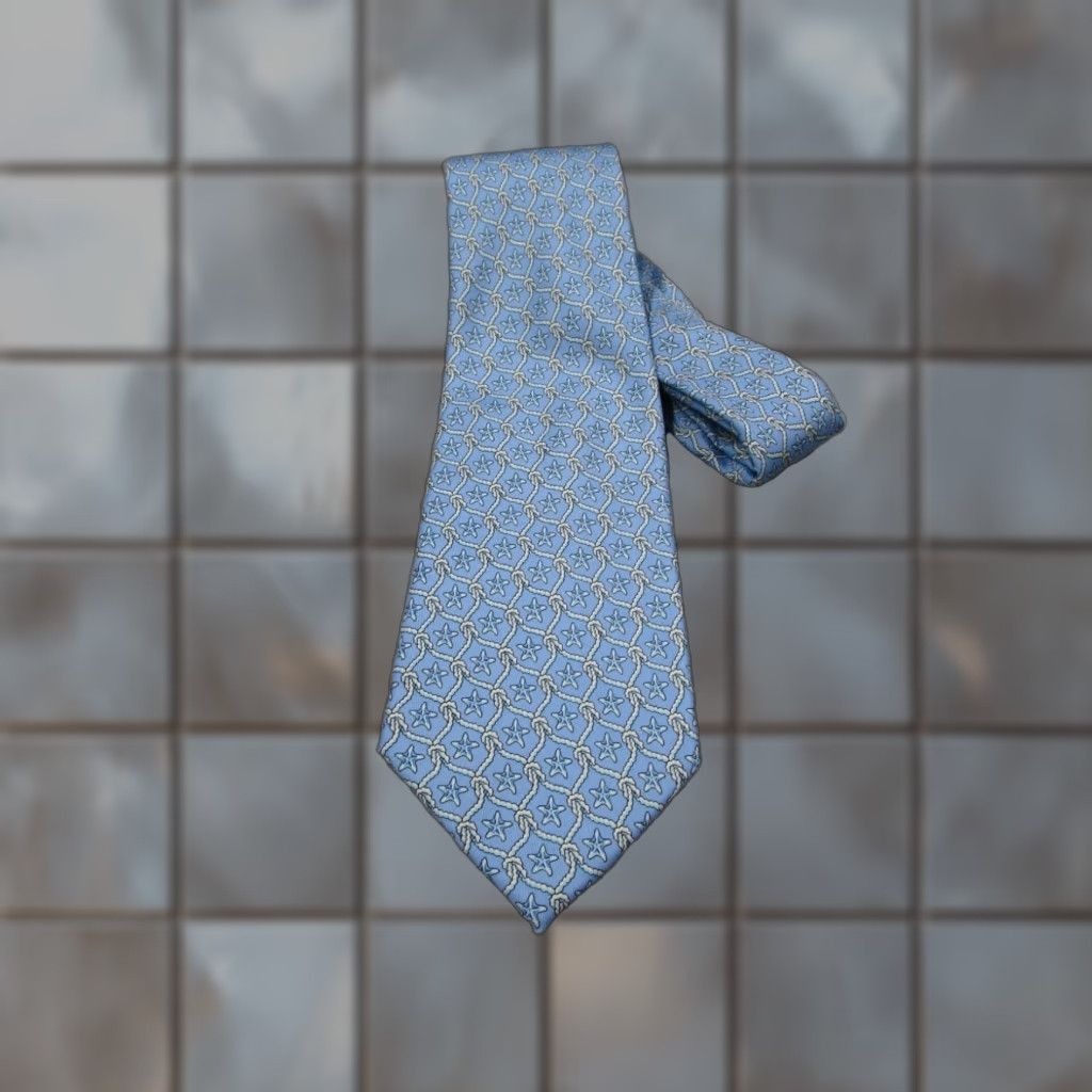 Vineyard Vines Vineyard Vines Blue Silk Tie Mens Classic Hand Made American Retro Size ONE SIZE - 1 Thumbnail