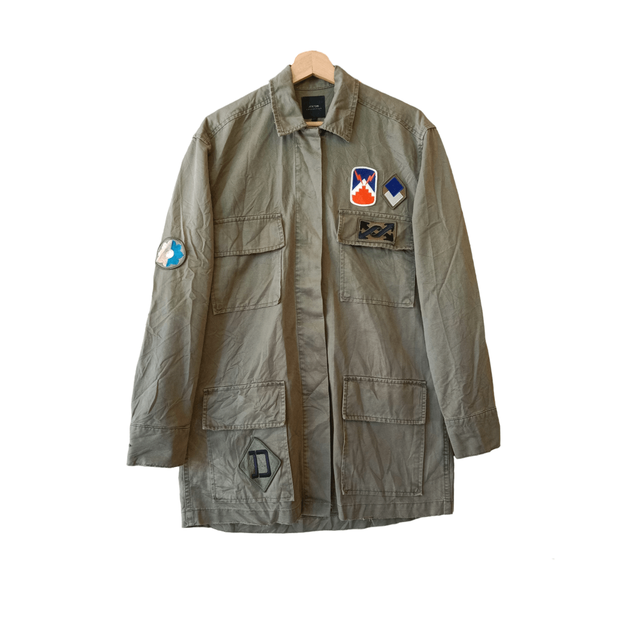 Joe's JOE'S Army Green Patch Utility Jacket Size US XS / EU 42 / 0 - 3 Thumbnail