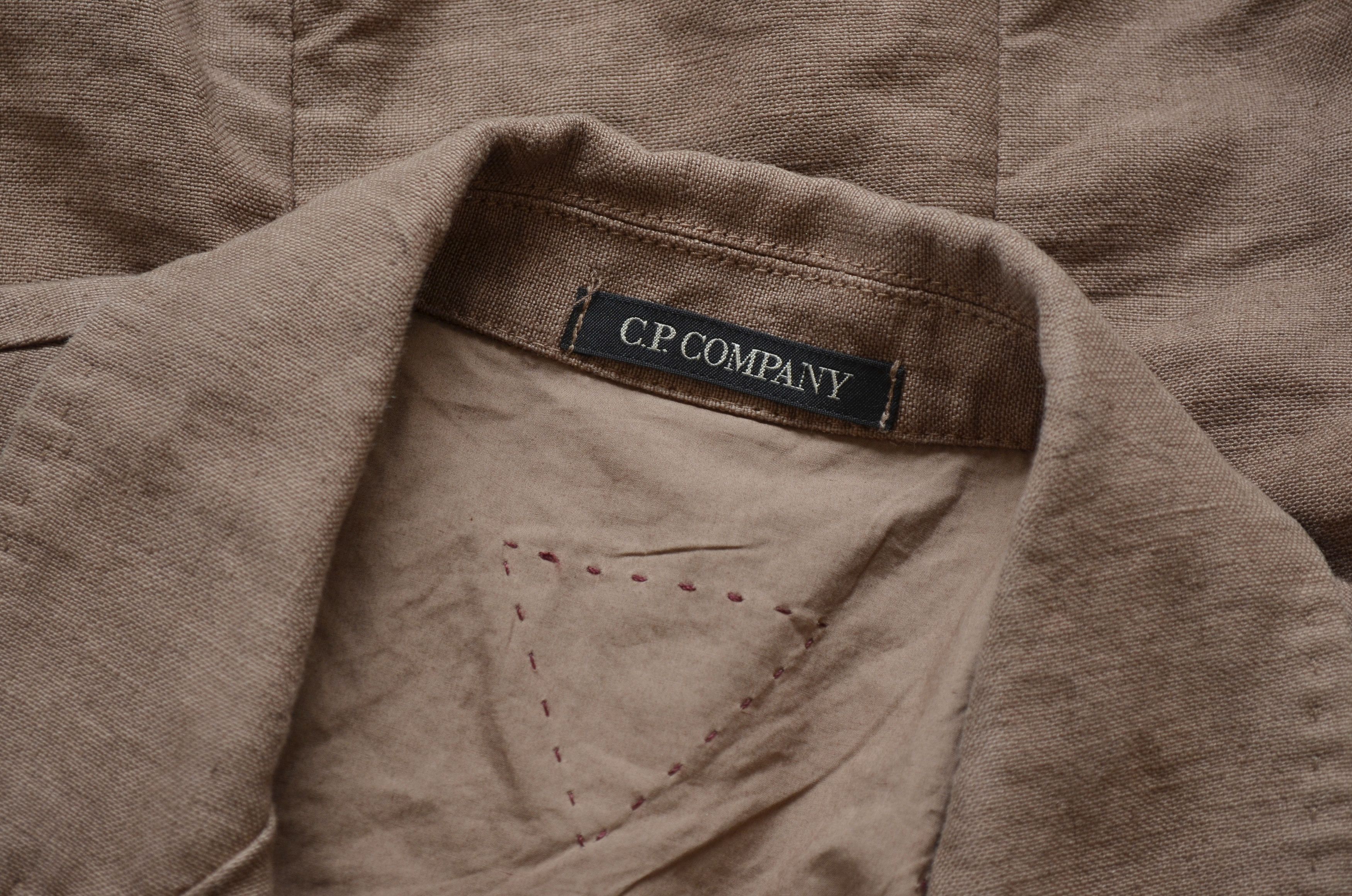 C.P. Company × Designer × Vintage CP Company Womens 100% Linen Brown Blazer Jacket Size M / US 6-8 / IT 42-44 - 8 Thumbnail