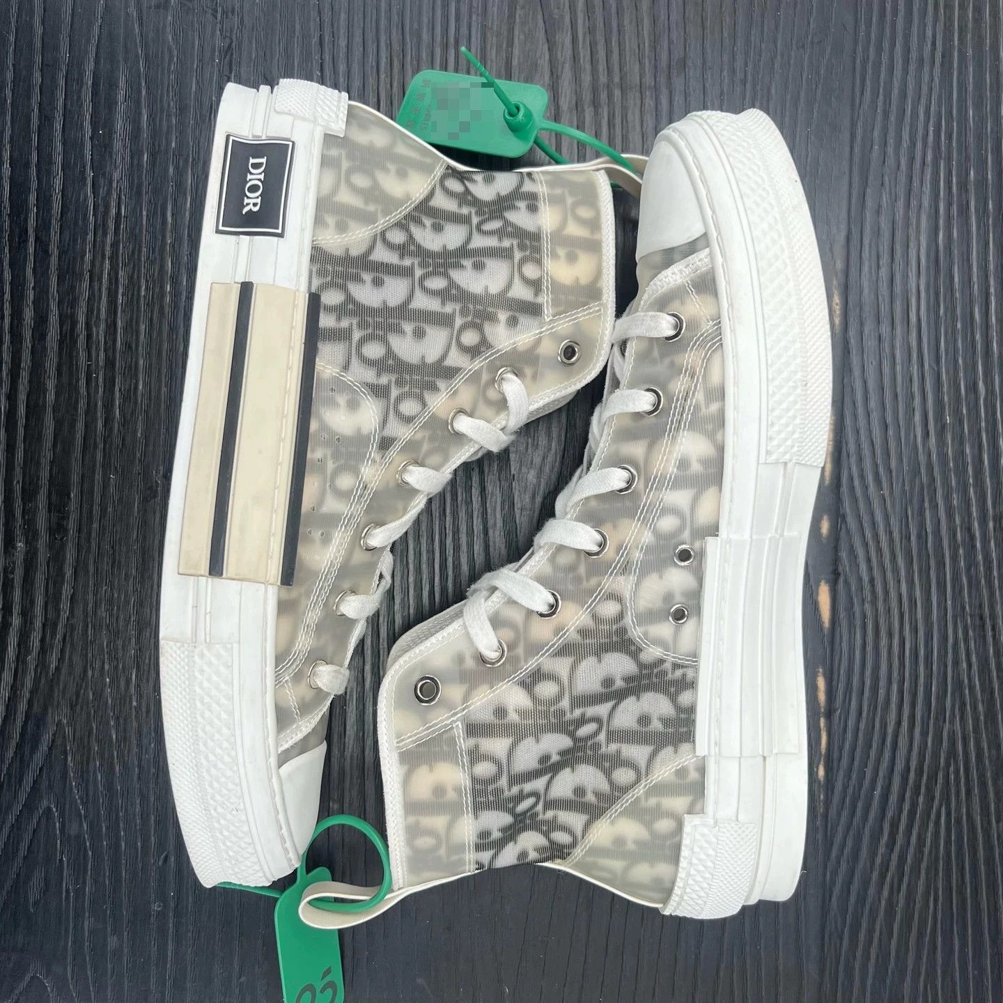 Dior Dior B23 Black/White 41 Mint Size US 8 / EU 41 - 3 Thumbnail
