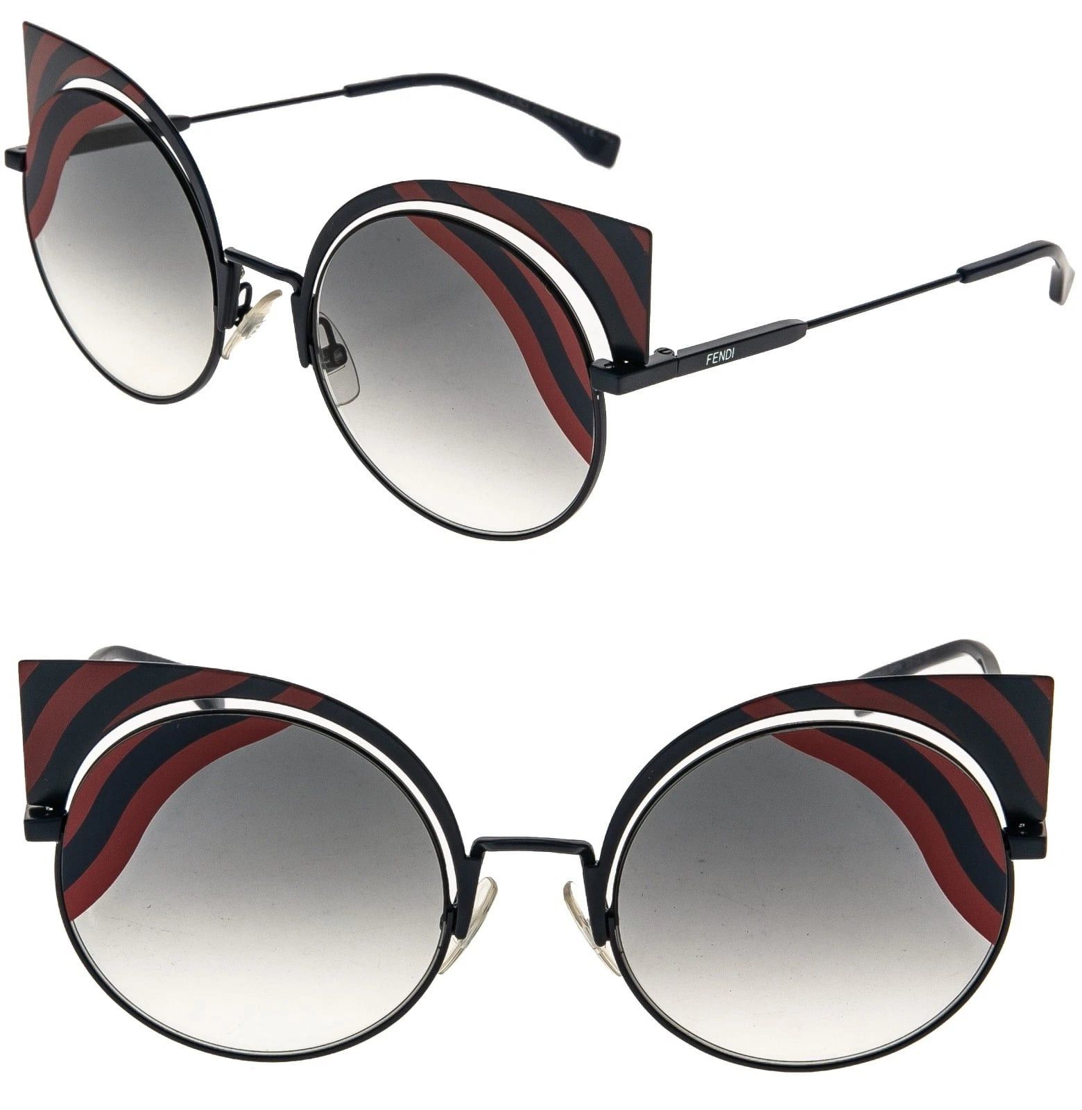 Fendi FENDI FF0215S HYPNOSHINE 0215 Navy Blue Red Fashion Sunglass Size ONE SIZE - 1 Thumbnail