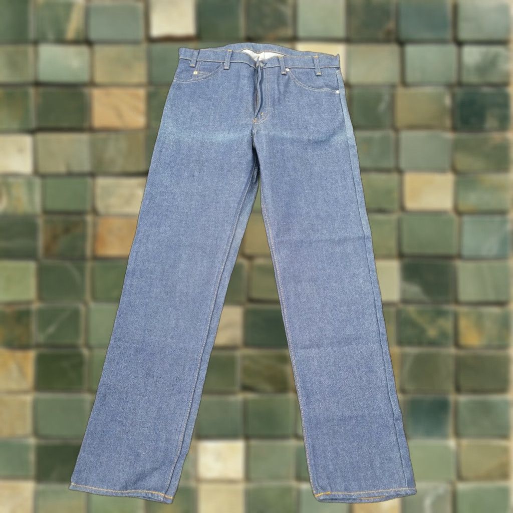 Levi's VINTAGE Levi's Jeans 20505 0217 36x31 Denim Dark Blue NOS Orange Tab Mens Jeans 1970s USA Size US 36 / EU 52 - 1 Thumbnail