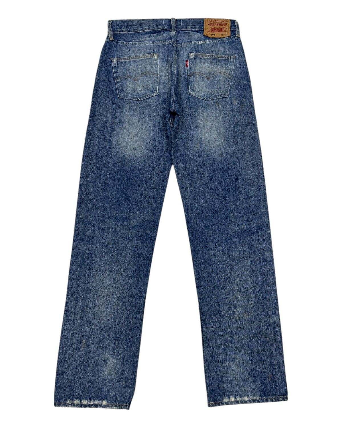 Levi's 🔥VTG LEVIS 501 1966 SPECIAL EDITION DISTRESSED DENIM JEANS Size US 30 / EU 46 - 2 Thumbnail