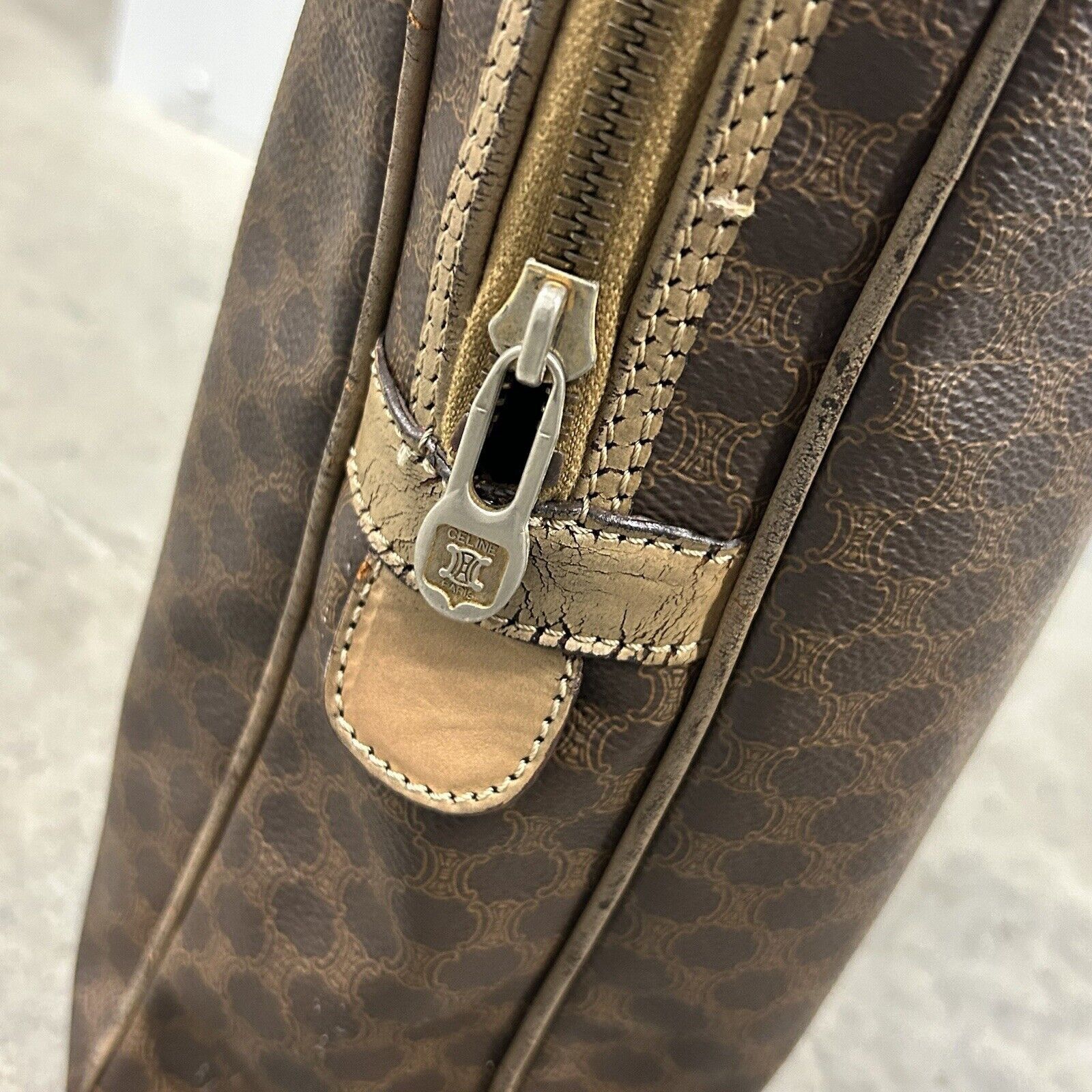 Celine × Designer × Vintage Authentic CELINE Monogram Laptop Briefcase Tote Bag Handbag Size ONE SIZE - 3 Thumbnail