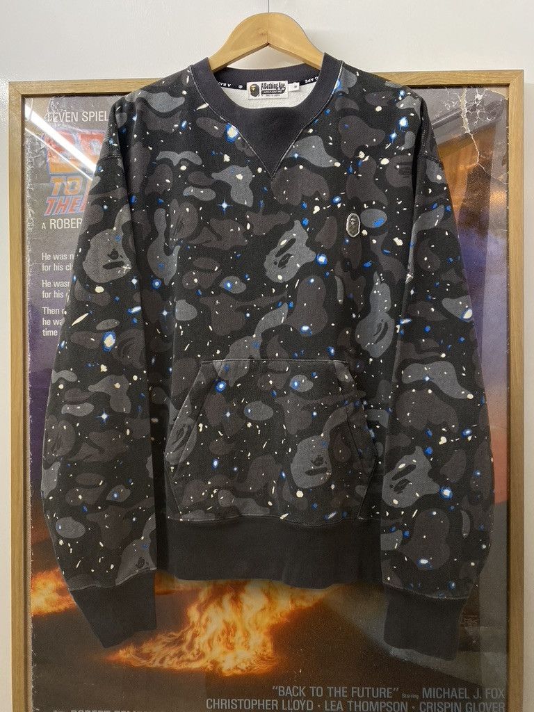 Bape SS2020 A Bathing Ape Glow In The Dark Space Camo Sweatshirt Size US M / EU 48-50 / 2 - 1 Thumbnail