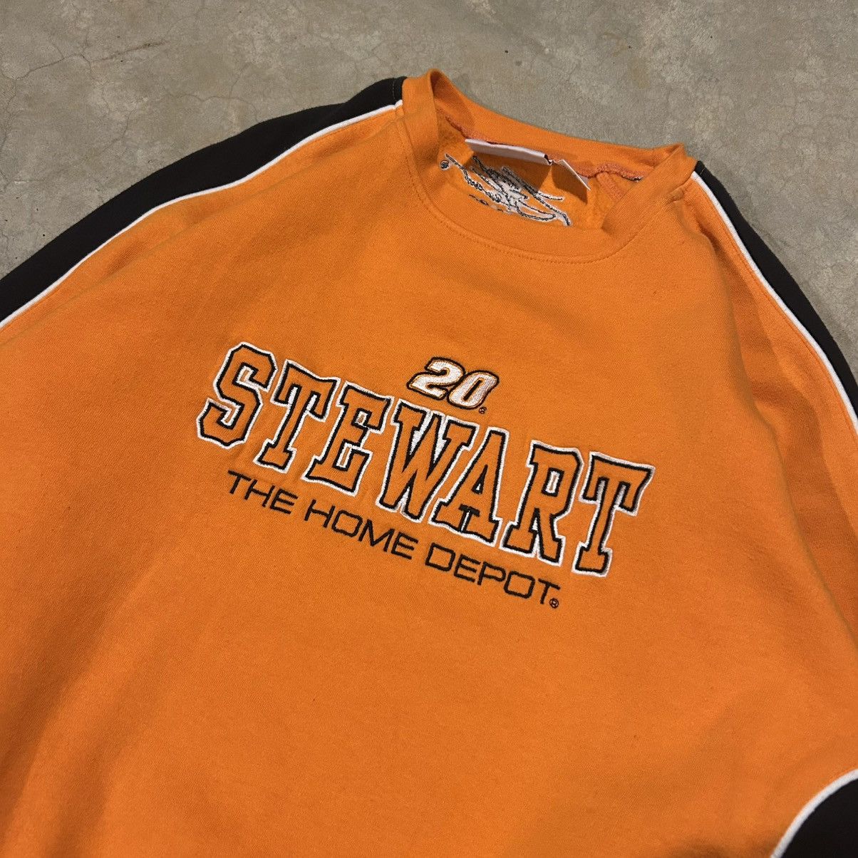 NASCAR × Vintage Crazy Vintage Y2K Nascar Tony Stewart Home Depot Crewneck Size US L / EU 52-54 / 3 - 3 Thumbnail