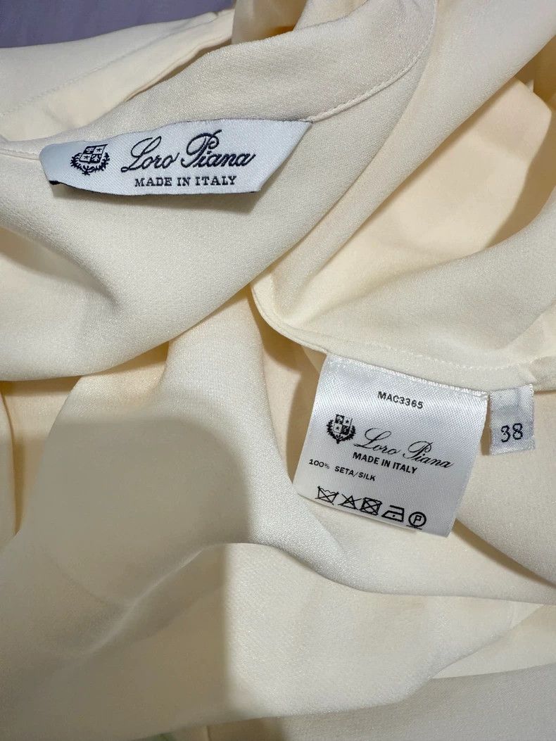 Loro Piana LORO PIANA A woman's silk shirt Size XS / US 0-2 / IT 36-38 - 7 Thumbnail