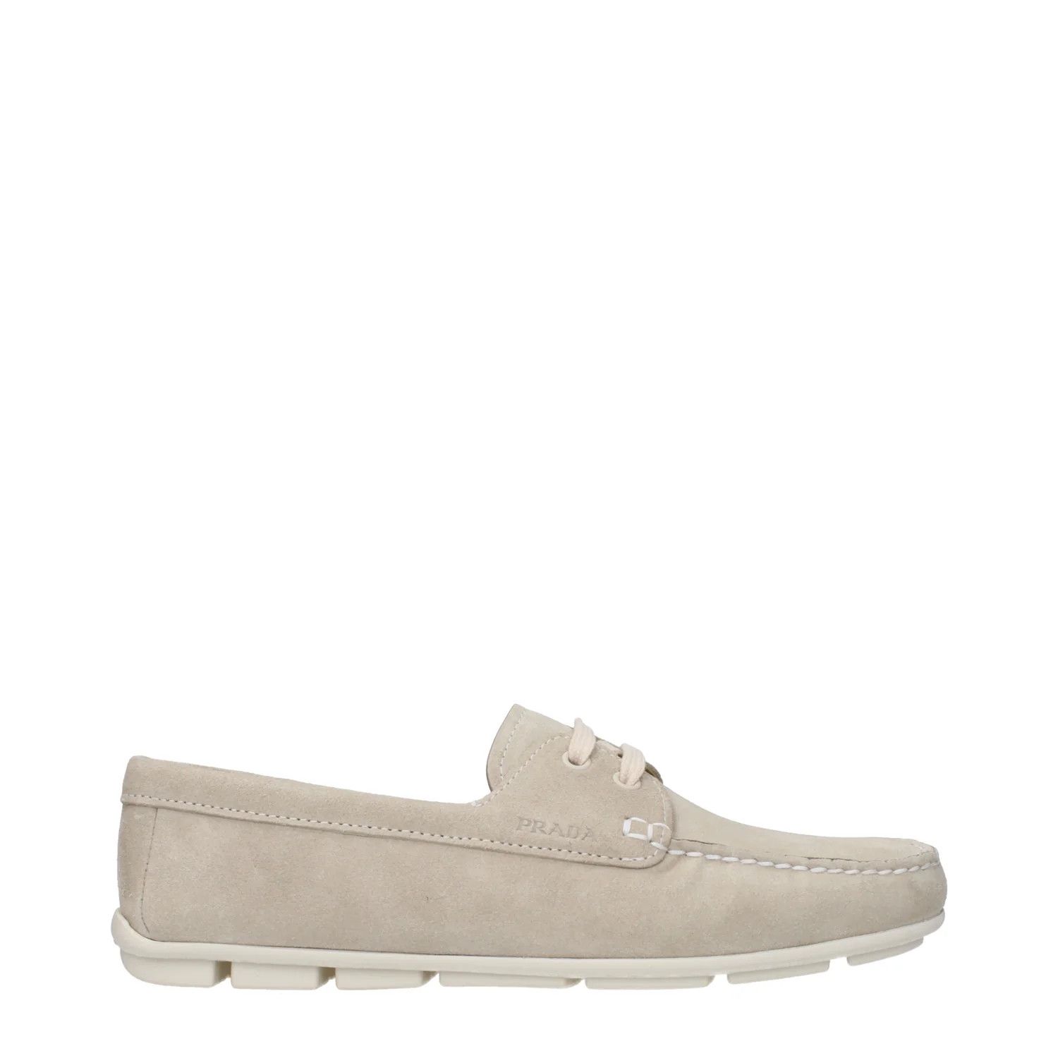 Prada ob1o1e1124 Suede Loafers in Grey Size US 6 / IT 36 - 1 Thumbnail