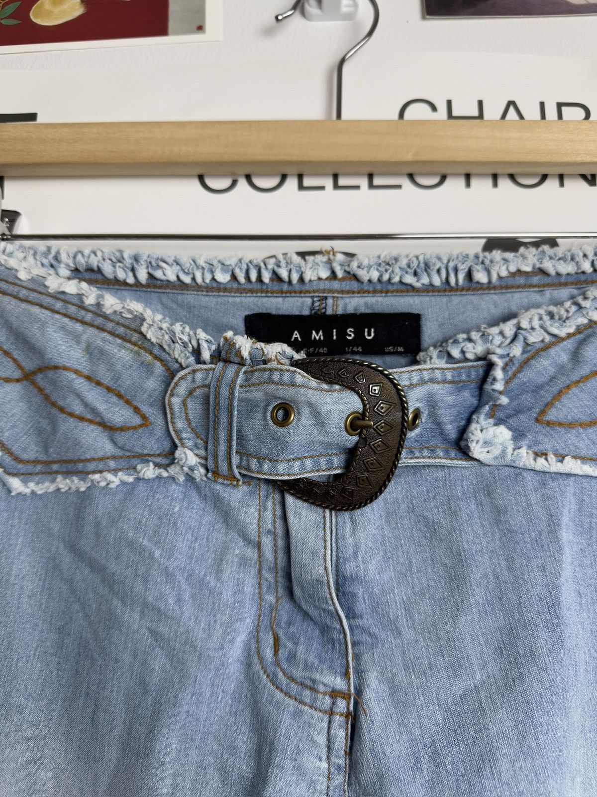 Vintage Vintage 90s bell bottom wide leg denim jeans pants hippie y2k Size 30" / US 8 / IT 44 - 6 Thumbnail