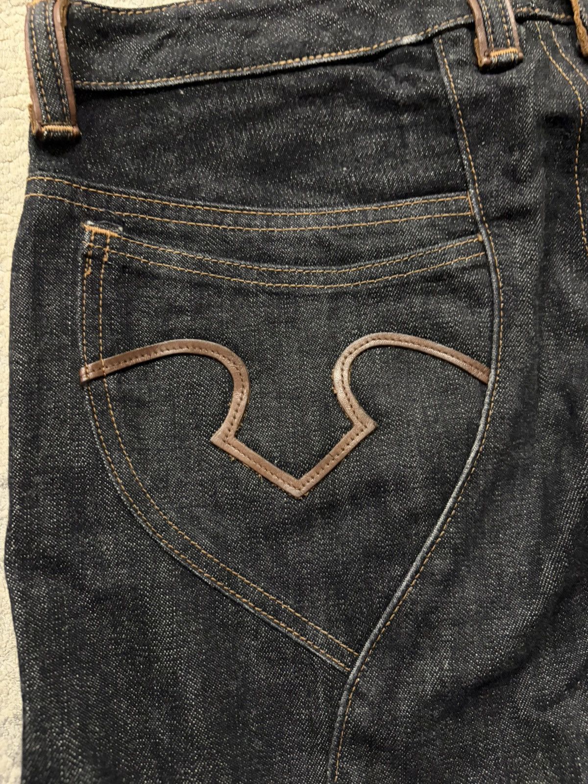 Obelisk Marquis - Black Bootcut Cowboy Jeans Size US 34 / EU 50 - 8 Thumbnail