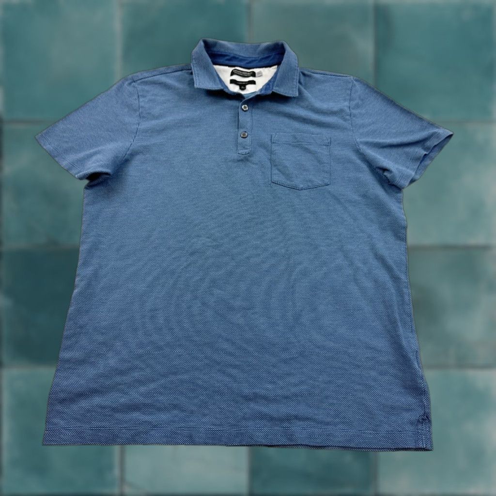 Banana Republic Banana Republic Polo Shirt Men XL Blue Short Sleeve Men Polo Shirt XL Blue Size US XL / EU 56 / 4 - 1 Thumbnail