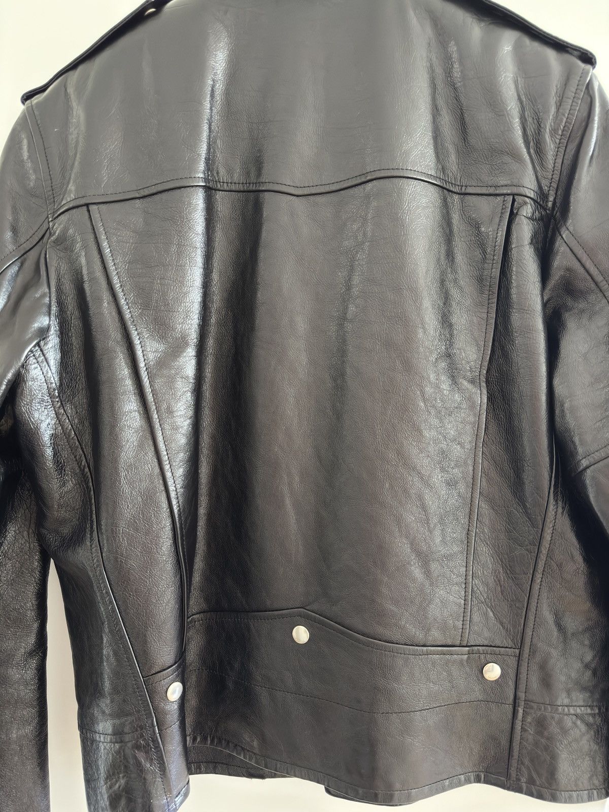 Saint Laurent Paris Saint Laurent Leather Biker Jacket Size US L / EU 52-54 / 3 - 6 Thumbnail