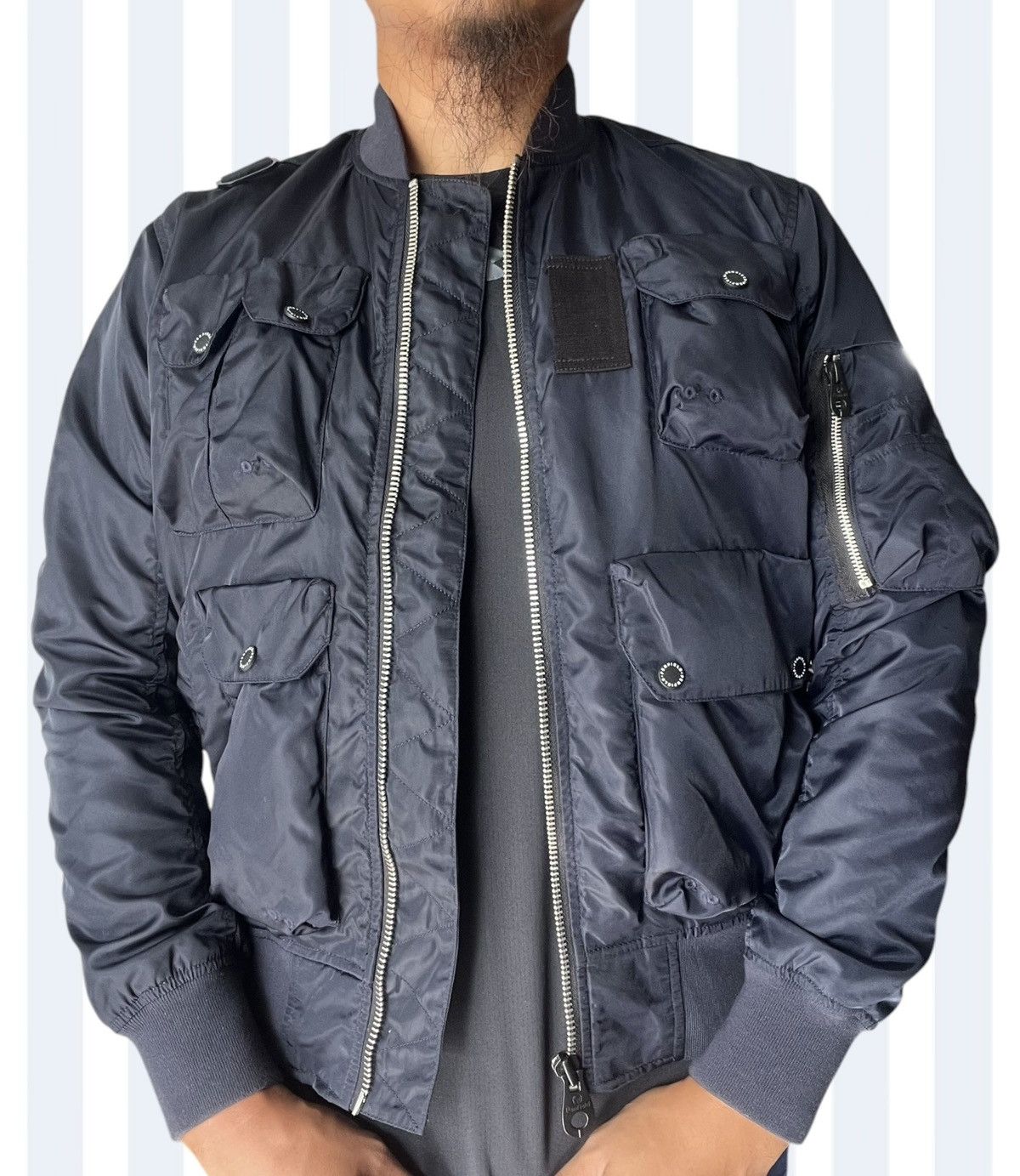Penfield Penfield FW17 MA-1 MultiPocket UtilityTactical Bomber Jacket Size US M / EU 48-50 / 2 - 13 Thumbnail