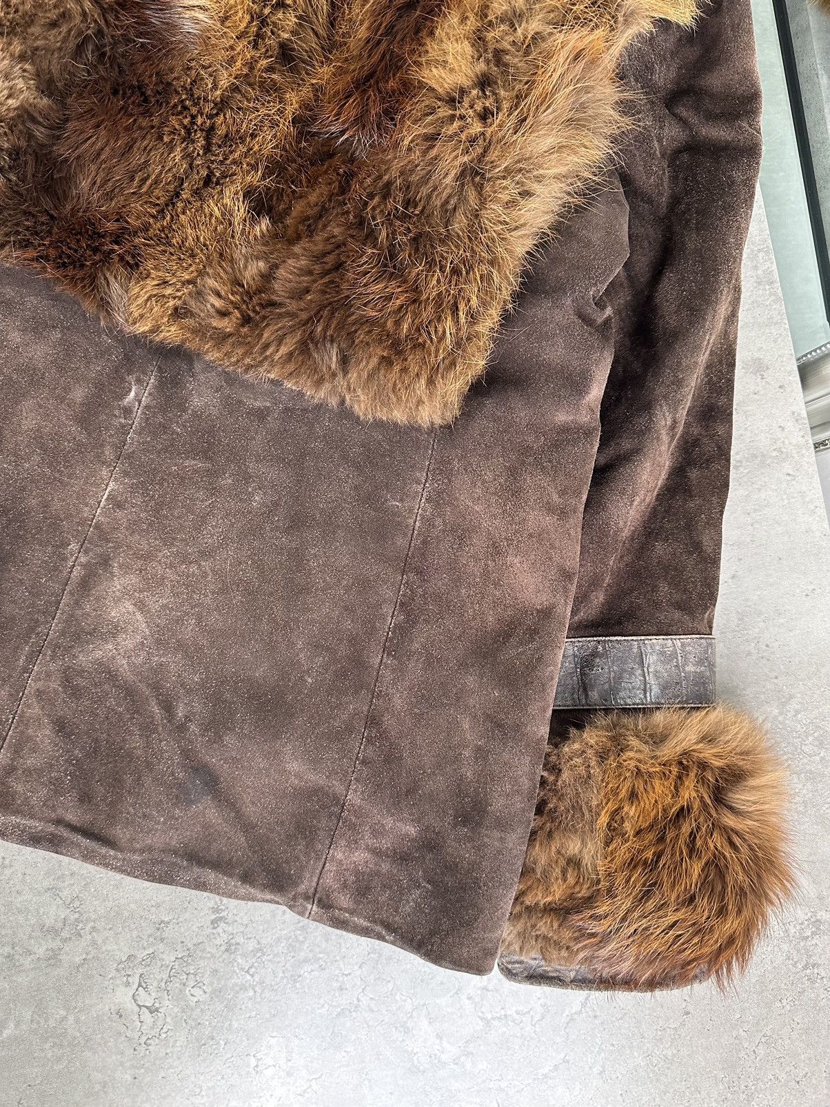 Japanese Brand Vintage Sheepskin With Real Fur Size L / US 10 / IT 46 - 20 Thumbnail