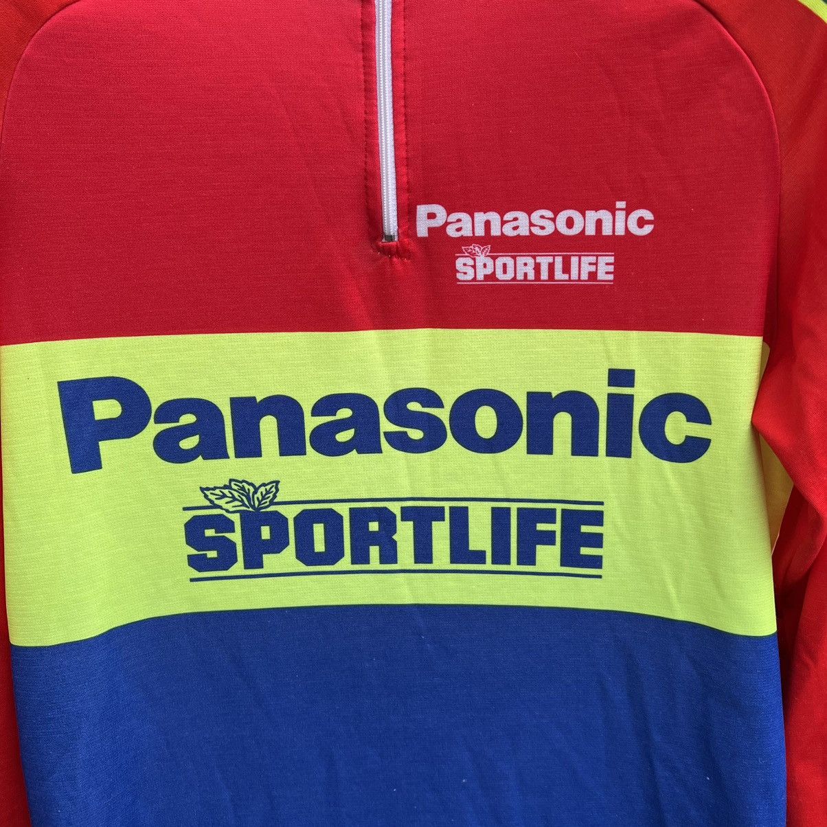 Vintage Maillot PANASONIC SPORTLIFE 1990 vintage shirt trikot jersey Size US L / EU 52-54 / 3 - 3 Thumbnail