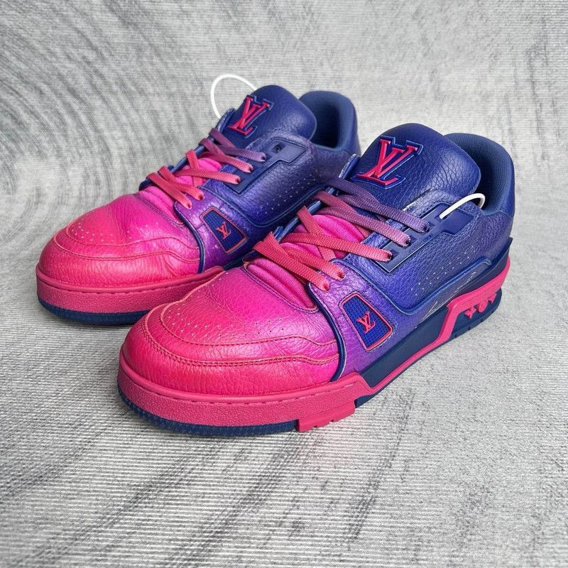 Louis Vuitton Louis Vuitton Trainer Fashion Sneakers in Purple Pink -2508 Size US 8.5 / IT 38.5 - 1 Thumbnail