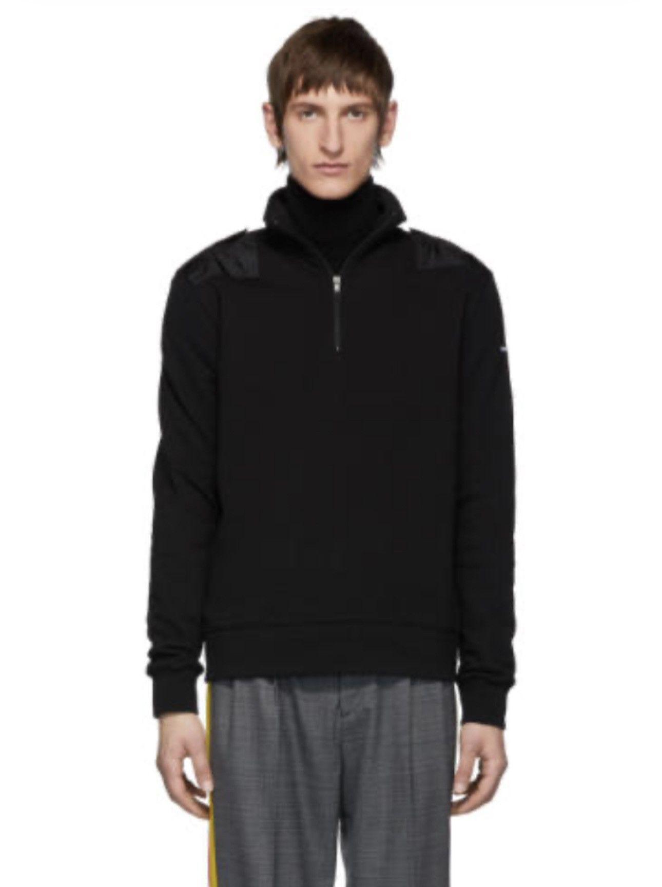 Stella McCartney Stella McCartney Black lona Military Turtleneck M Size US M / EU 48-50 / 2 - 11 Thumbnail