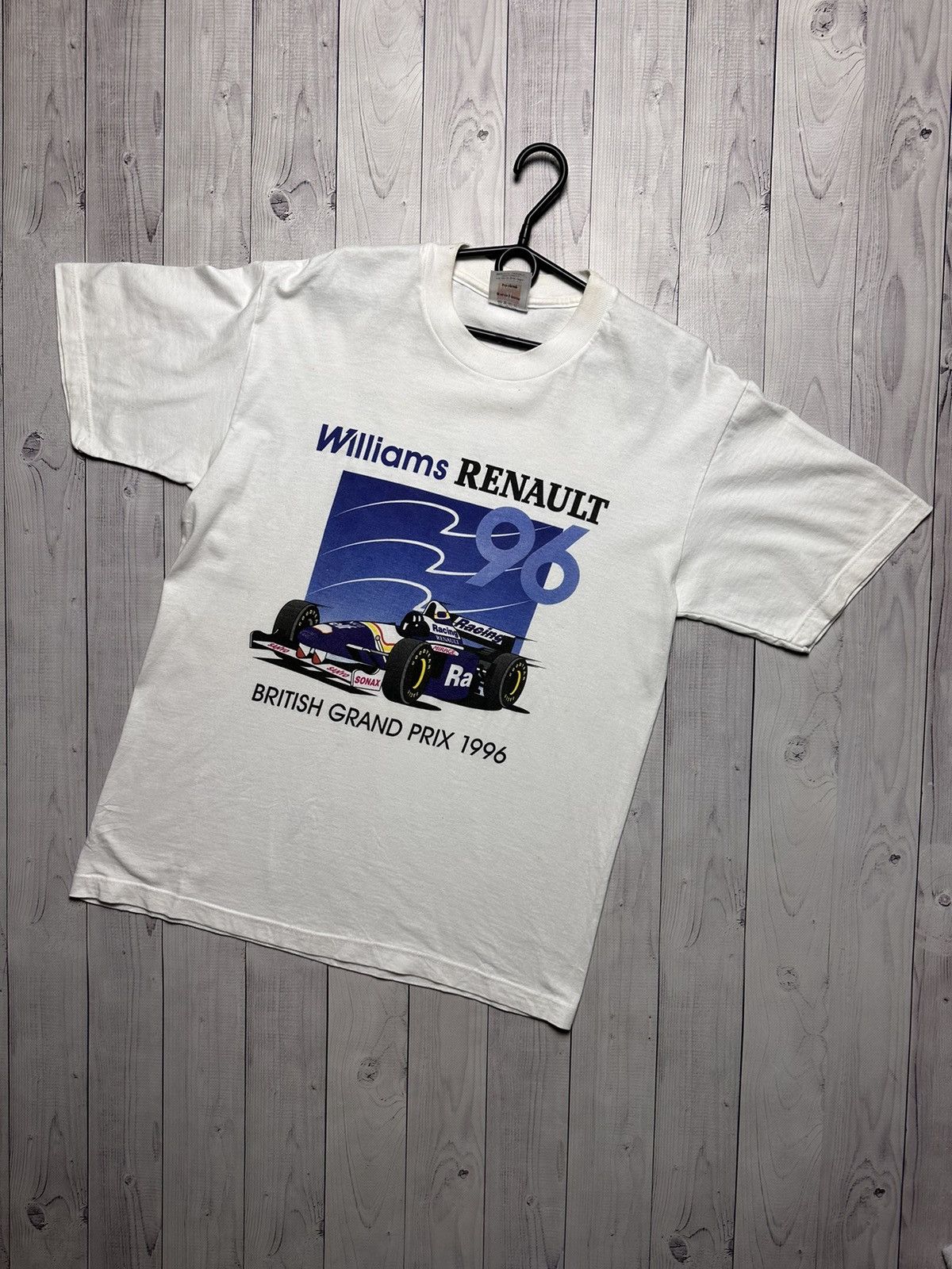 Vintage Vintage Renault 1996 racing tee Williams British Grand Prix Size US L / EU 52-54 / 3 - 1 Thumbnail