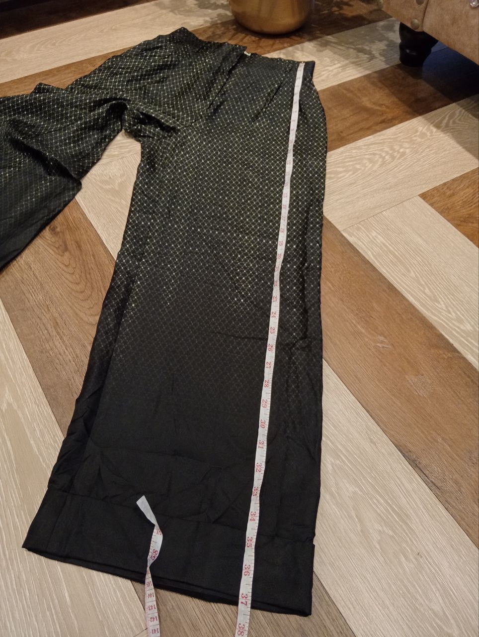 Fendi FENDI BLACK LUXURY SILK WIDE LEG TROUSERS PANTS Size 25" / US 0 / IT 36 - 18 Thumbnail