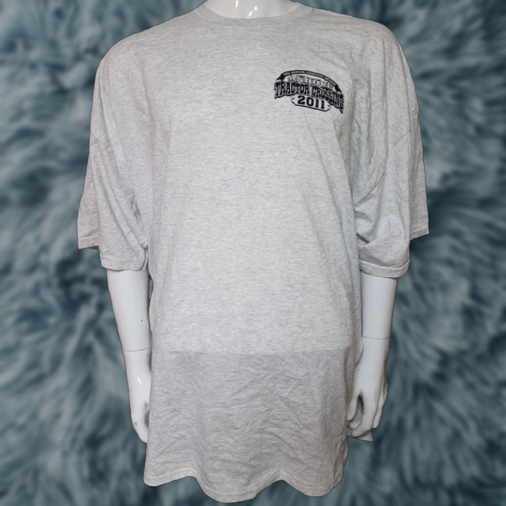 Gildan Mackinac Bridge Antique Tractor Crossing 2011 T Shirt 3XL Gildan Men Size US XXL / EU 58 / 5 - 1 Thumbnail