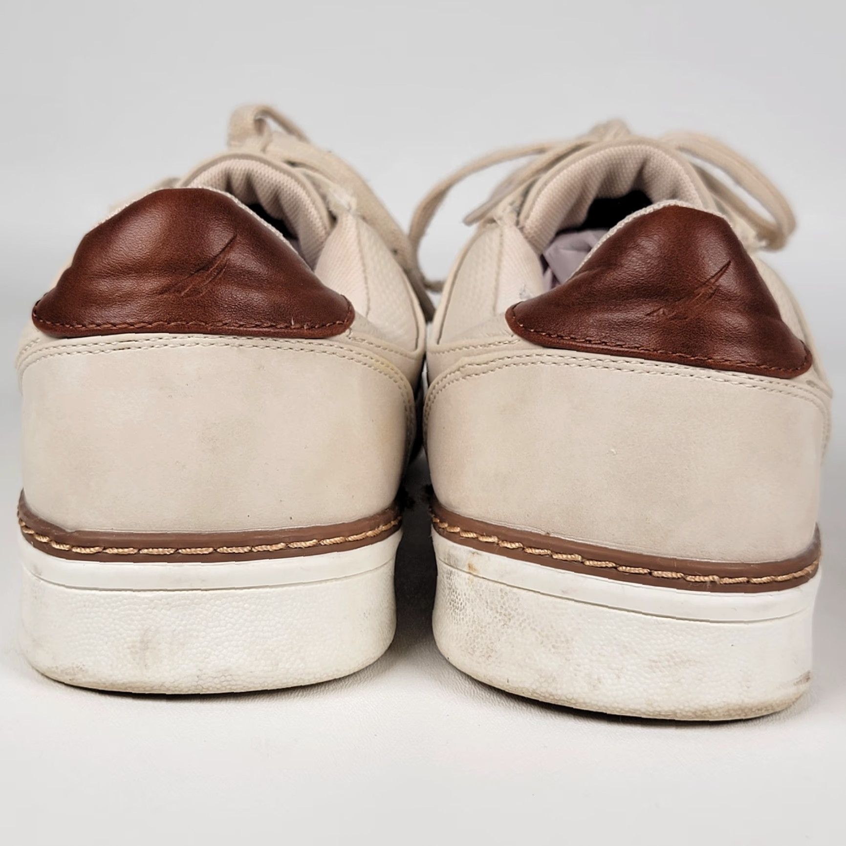 Nautica VINTAGE NAUTICA NAUTIC TURVO Sneaker Men Athletic Leather Rubber Beige Taupe 11 US 10.5 UK 44 EU Casual Activewear Size US 11 / EU 44 - 6 Thumbnail