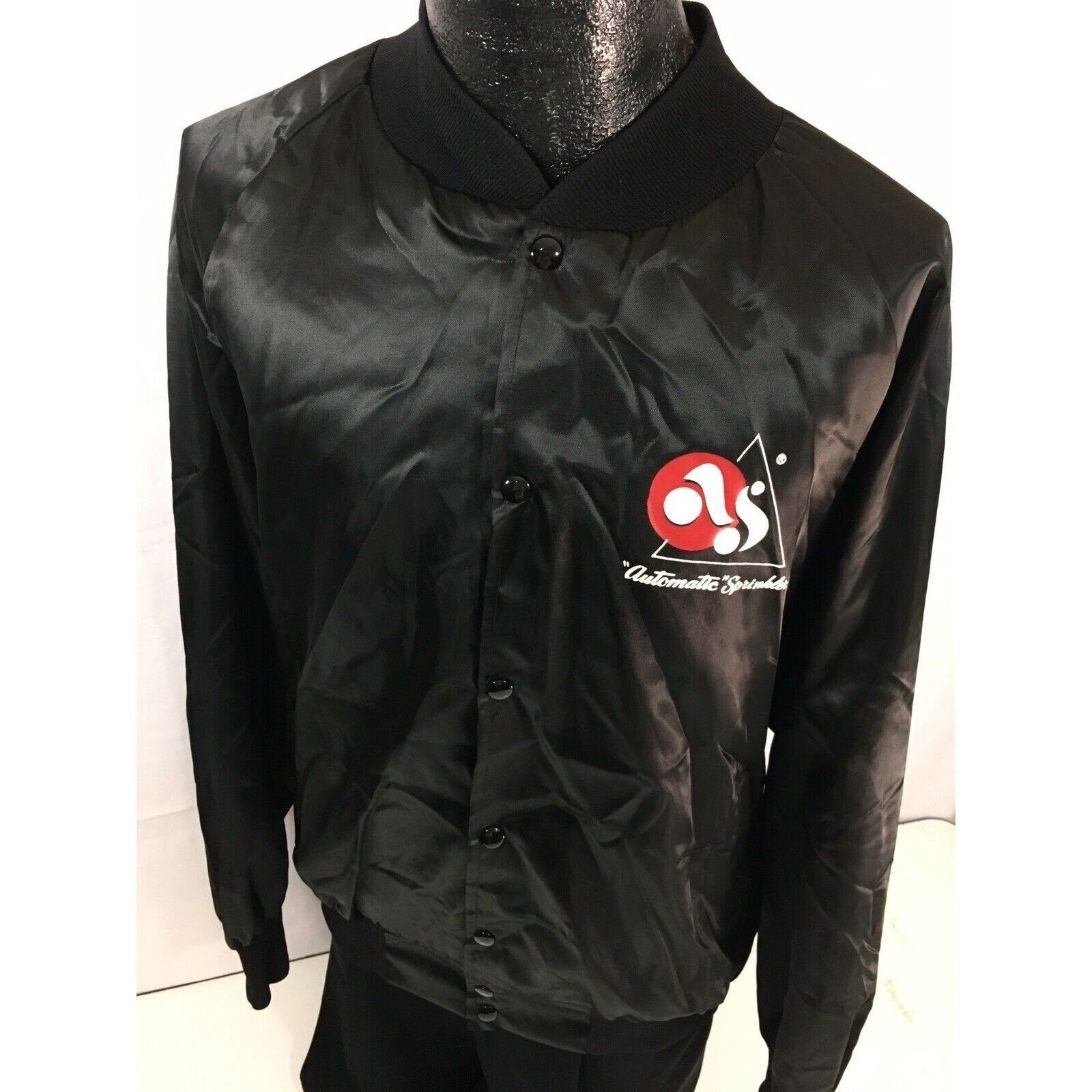 Other Vtg West Ark Shiny Black Automatic Sprinkler Plumbers Jacket Size US XXL / EU 58 / 5 - 2 Thumbnail