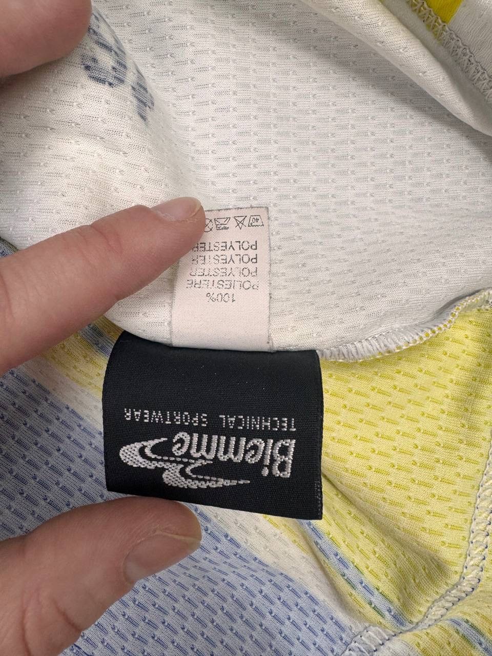 Other Biemme Men Cycling Jersey Blue Yellow Size M Size US M / EU 48-50 / 2 - 5 Thumbnail