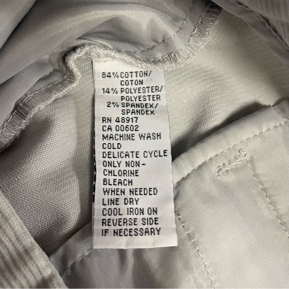 Calvin Klein Calvin Klein Straight Leg Light Grey Corduroy Pants Size 8 Size 30" / US 8 / IT 44 - 6 Thumbnail