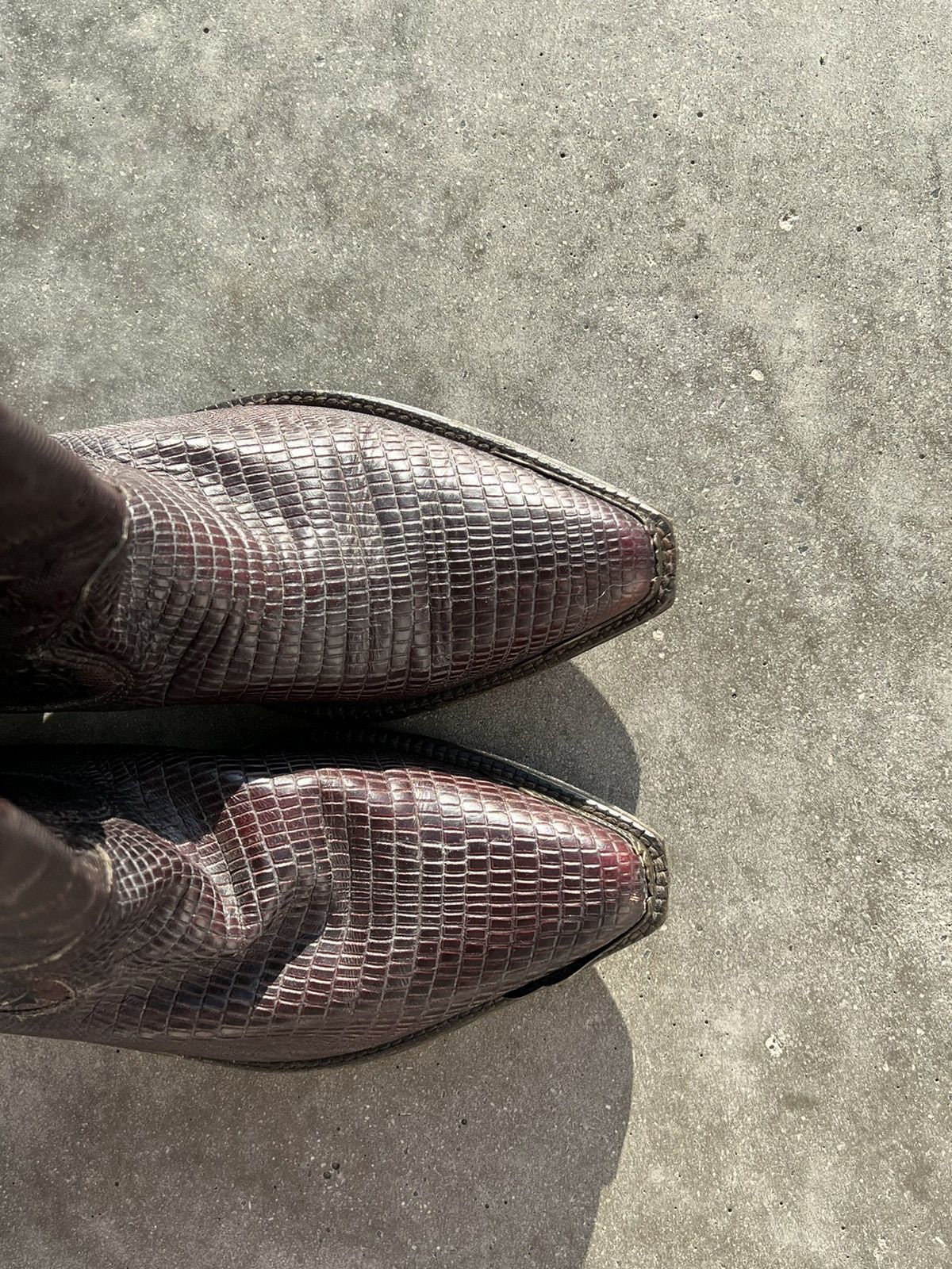 Cowboy Equipment × Japanese Brand × Vintage Vintage cowboy boots metallic Size US 8.5 / IT 38.5 - 3 Thumbnail