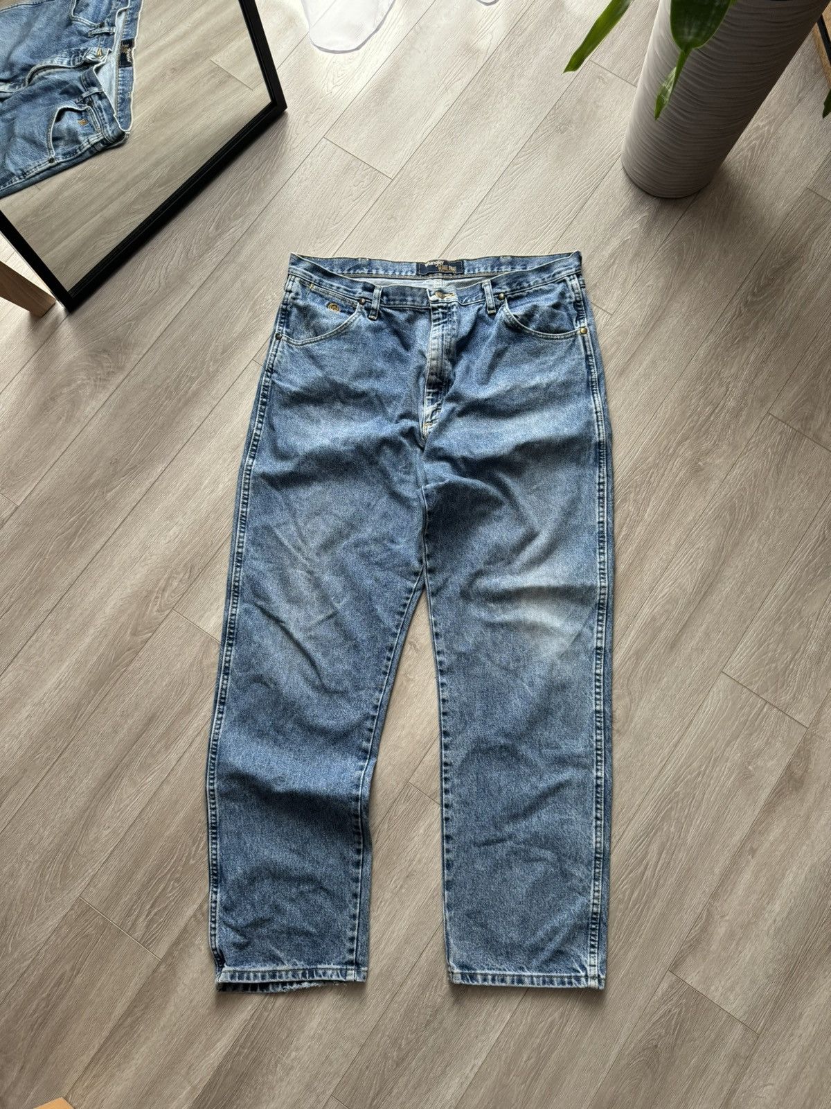 Vintage × Wrangler Crazy Vintage Y2K/2000s Baggy Grunge Skater Denim Jeans Size US 40 / EU 56 - 3 Thumbnail