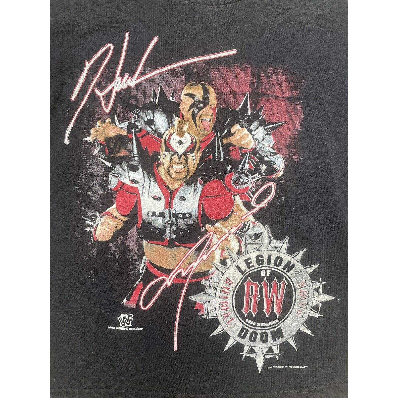 WWF 90s WWF Legion of Doom Hawk Animal Shirt Sz Adult S Youth L Size US XS / EU 42 / 0 - 2 Thumbnail