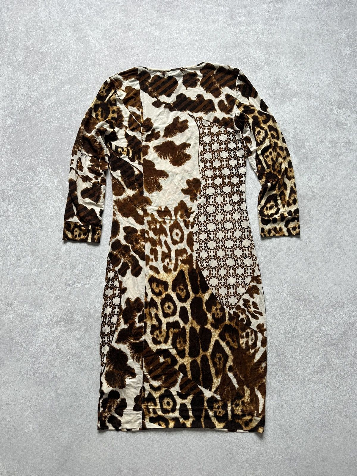 Just Cavalli Y2K Just Cavalli Leopard Print Viscose Long Dress Blouse Size M / US 6-8 / IT 42-44 - 22 Thumbnail